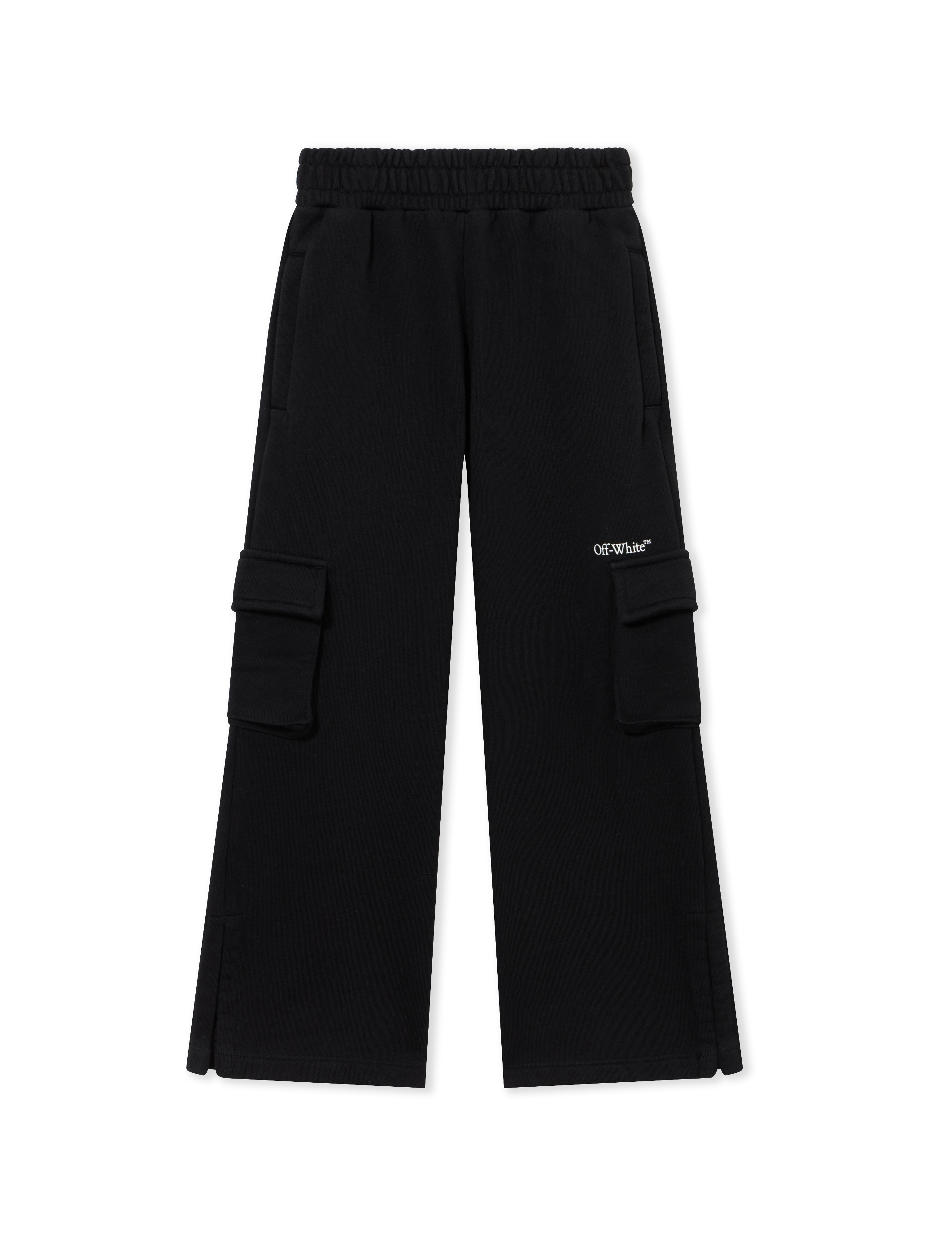 Off White Bookish Cargo Wide Sweatpants - Kids Mädchen Kleidung Black 8 