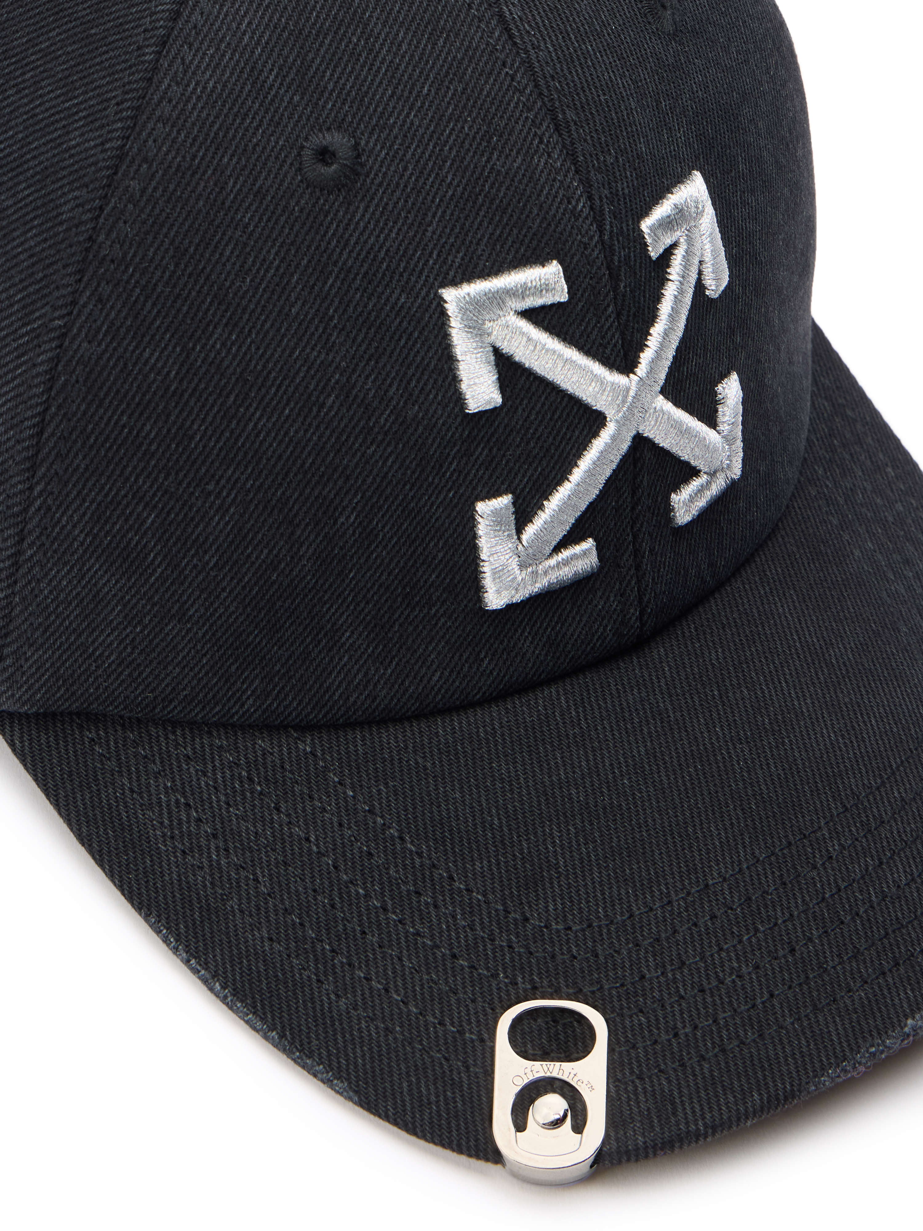 Off-white Curved Visor Baseball Cap In Black Cotton