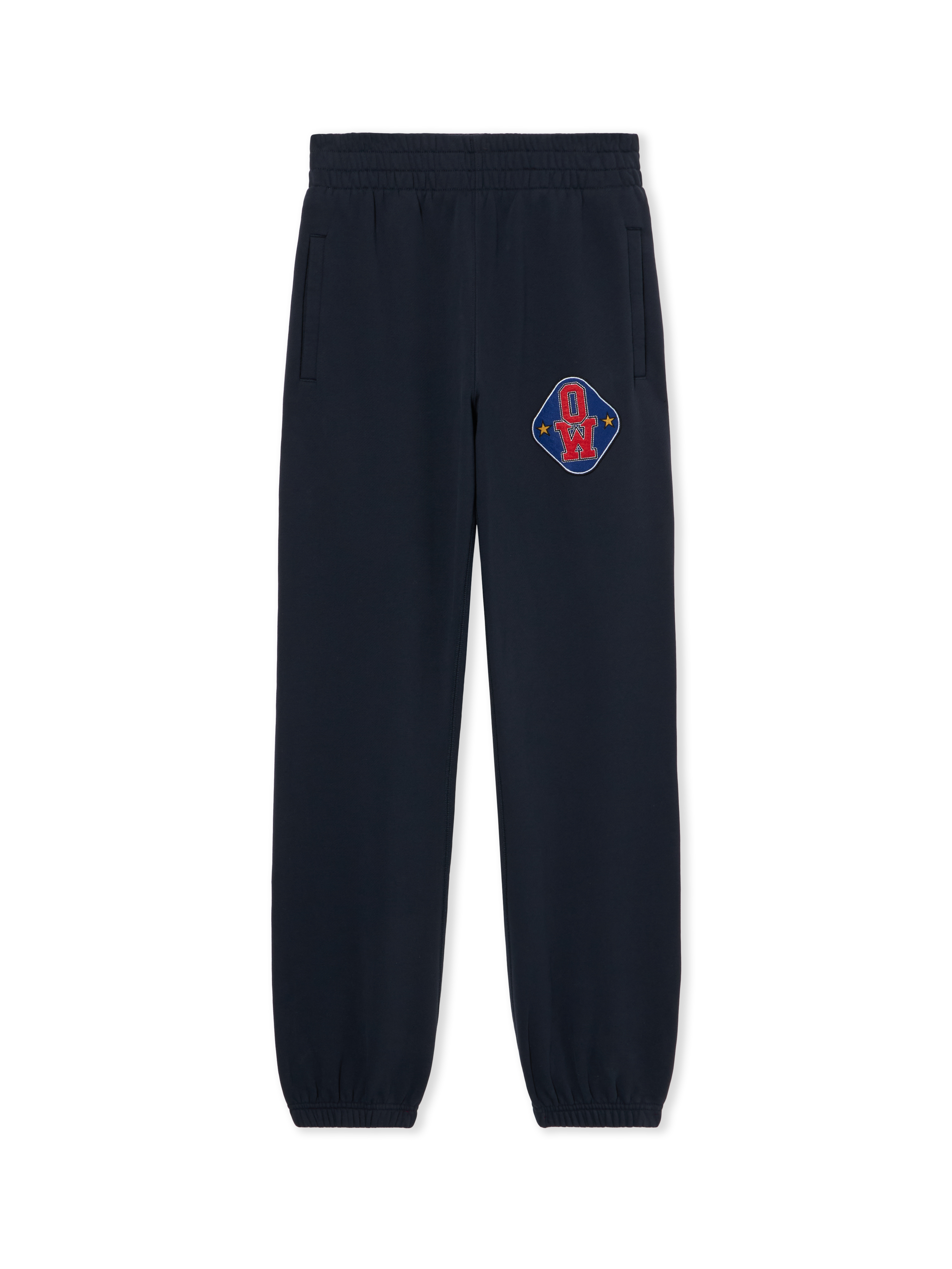 Off-white Royal Patch Cuffed Joggers In Black