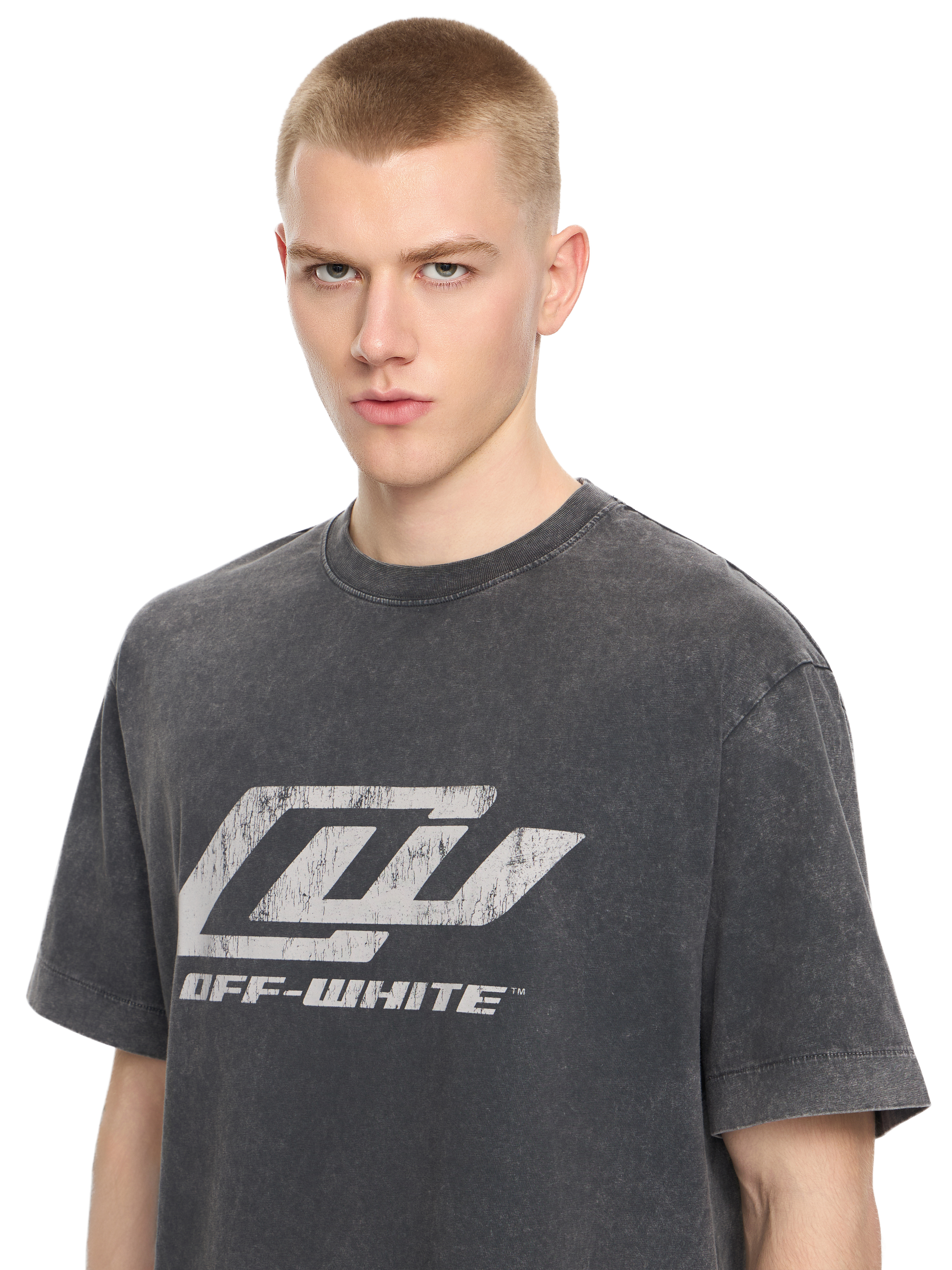 Off-white Owr Skate Graphic T-shirt In Gray