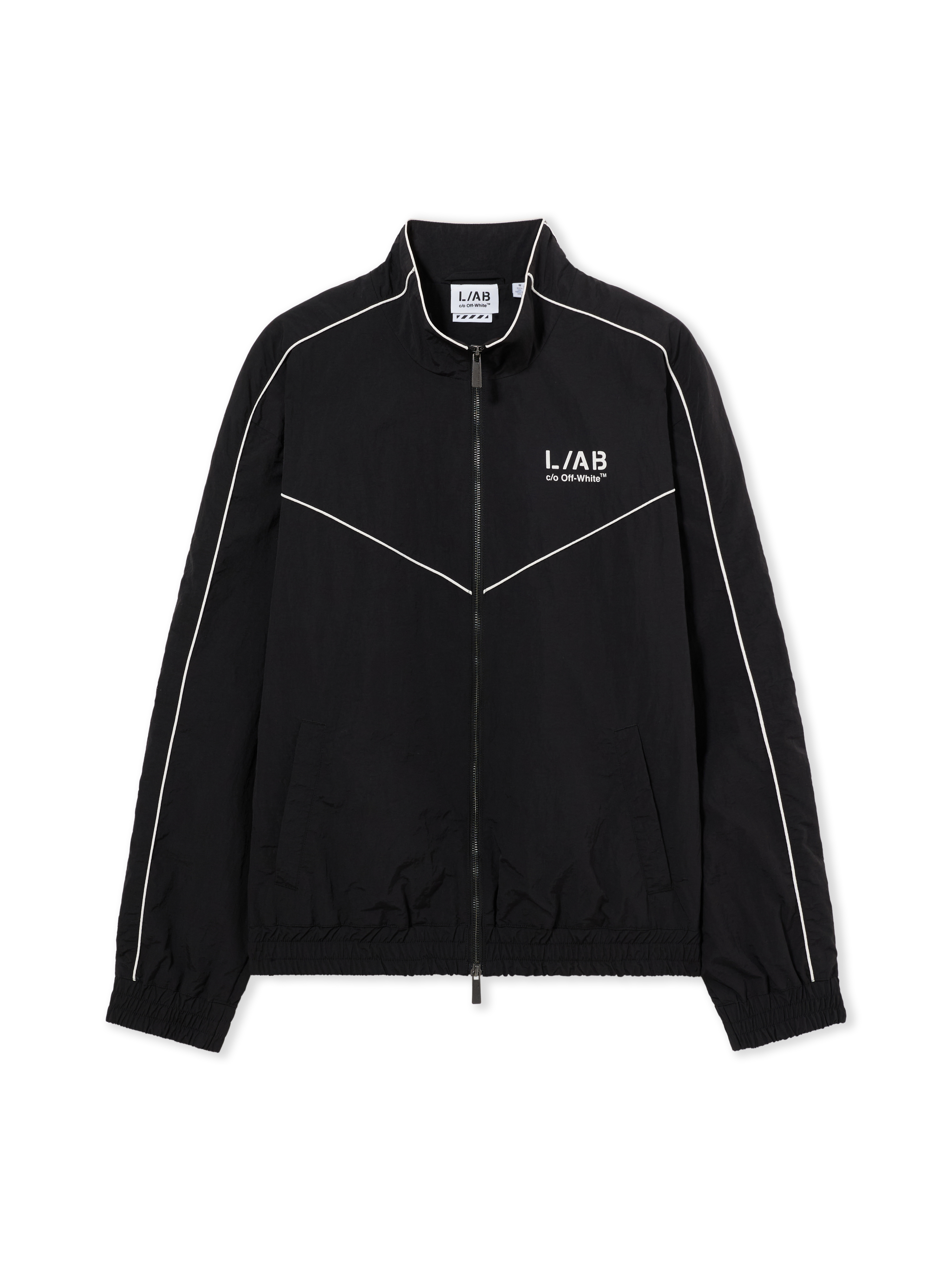 L/AB Diagonal Track Jacket in BLACK for Men | L/AB c/o Off-White™