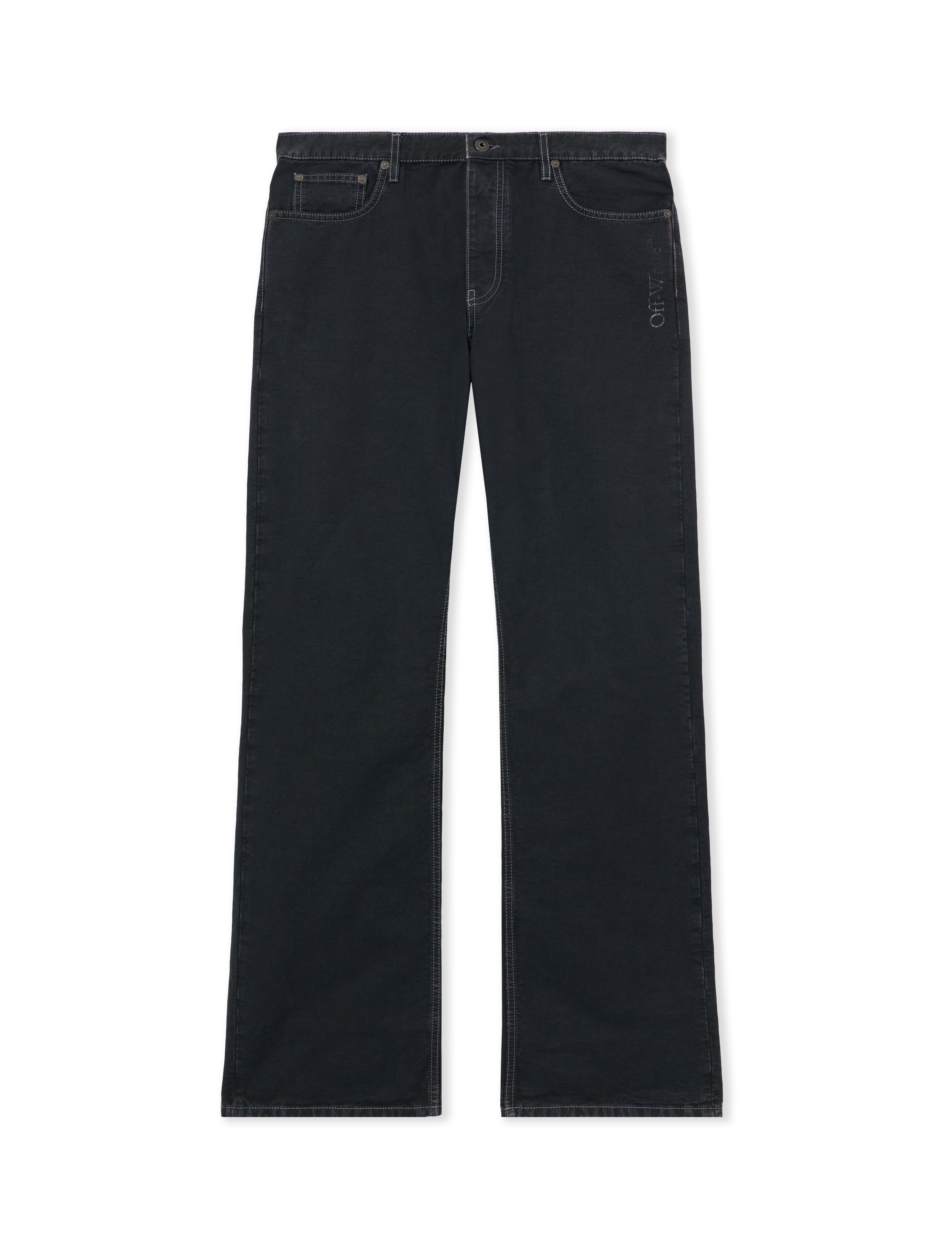 Off White Uomo Nero Jeans, Xl, New, - Immagine 3