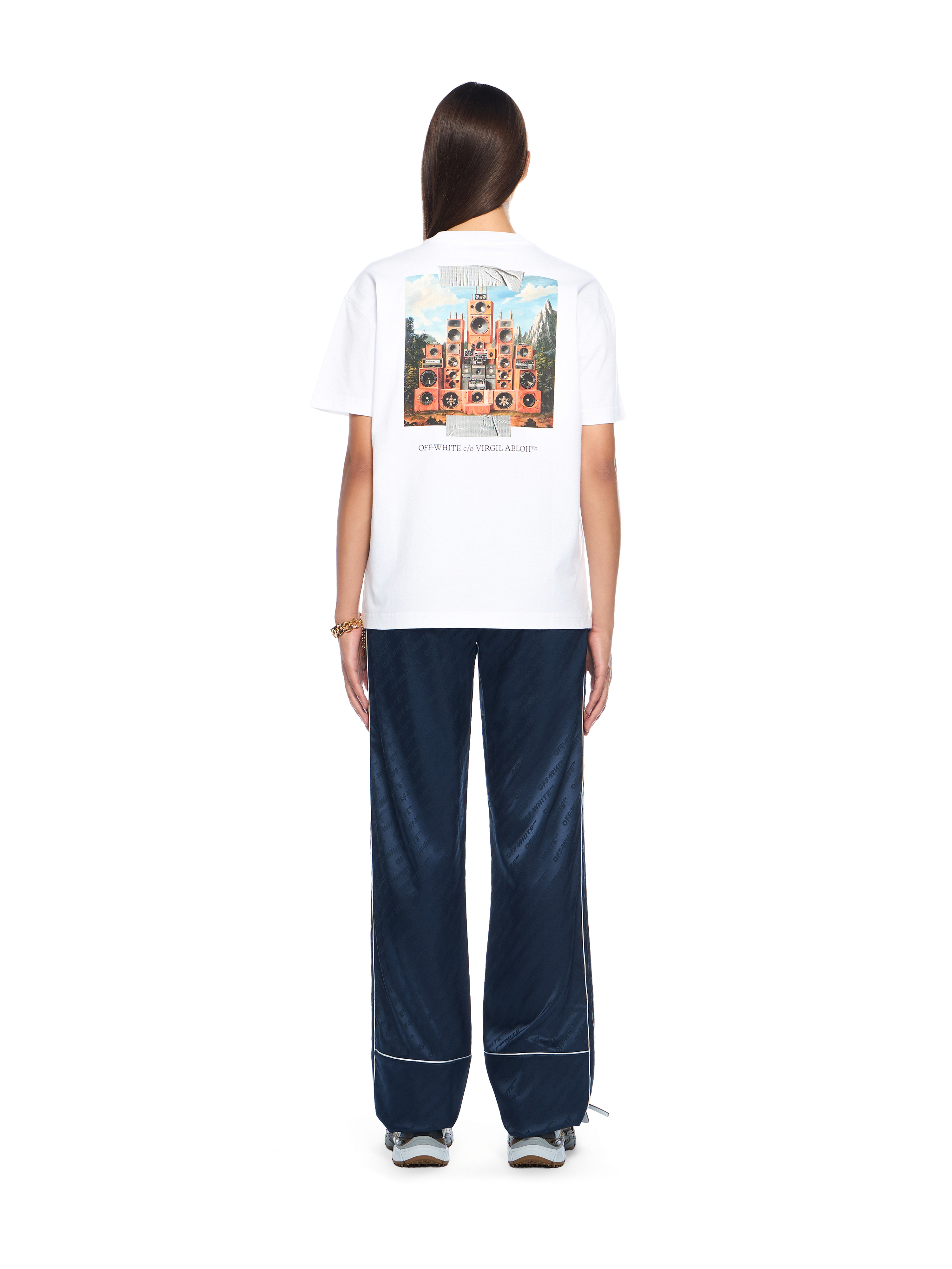 Off-white Soundsystem Tape Regular T-shirt In White