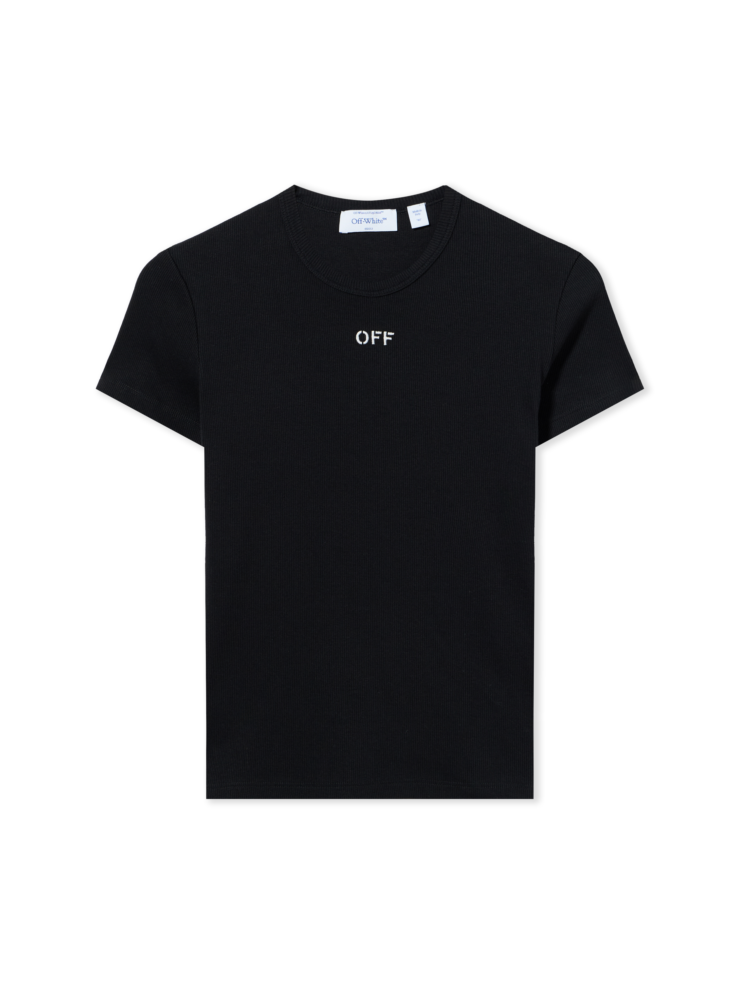 Off-White Off Stamp Ribbed Basic T-Shirt