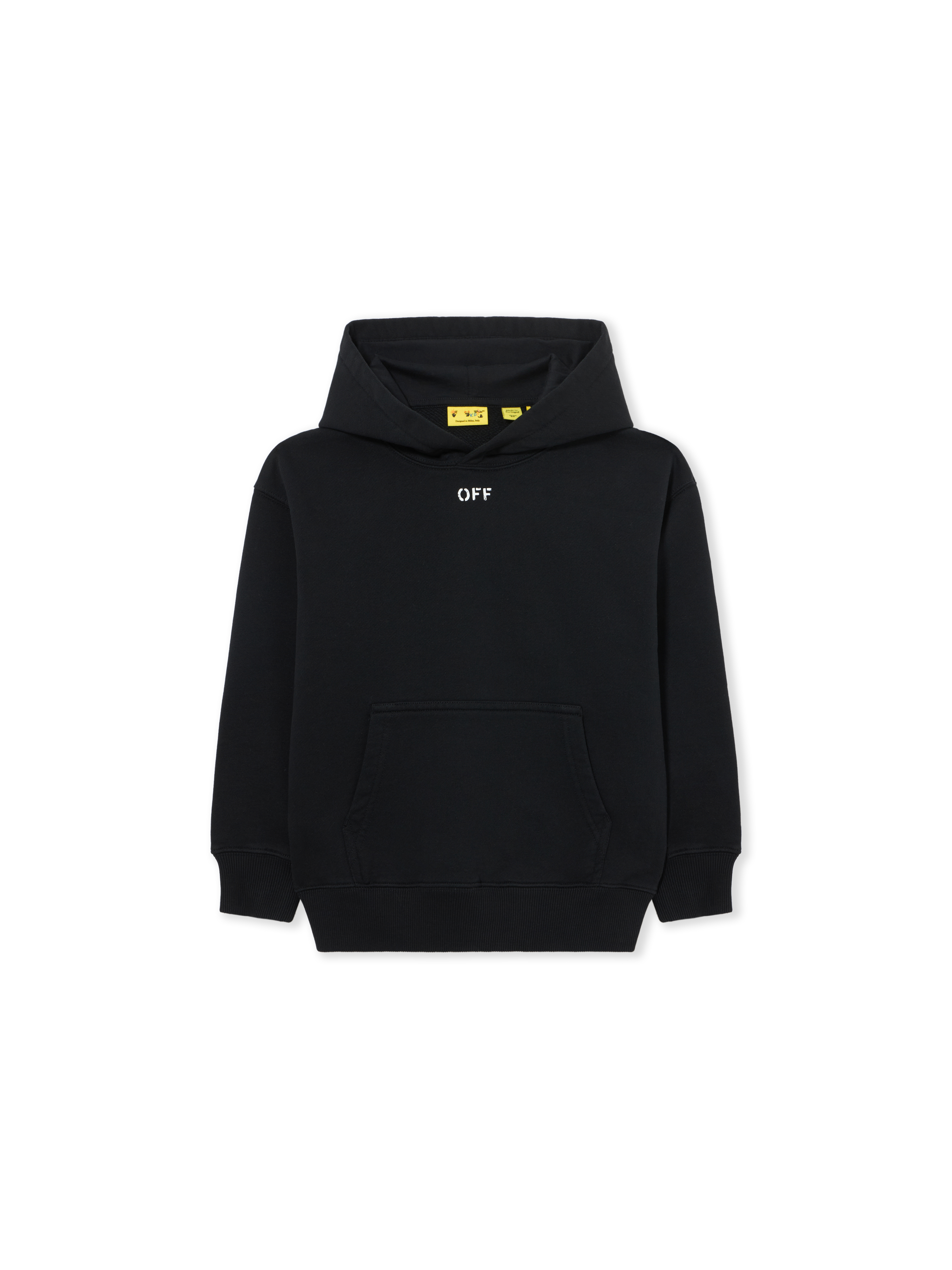  Off White Diagonal Watercolor Hoodie - Kids Mädchen Kleidung Black 8 