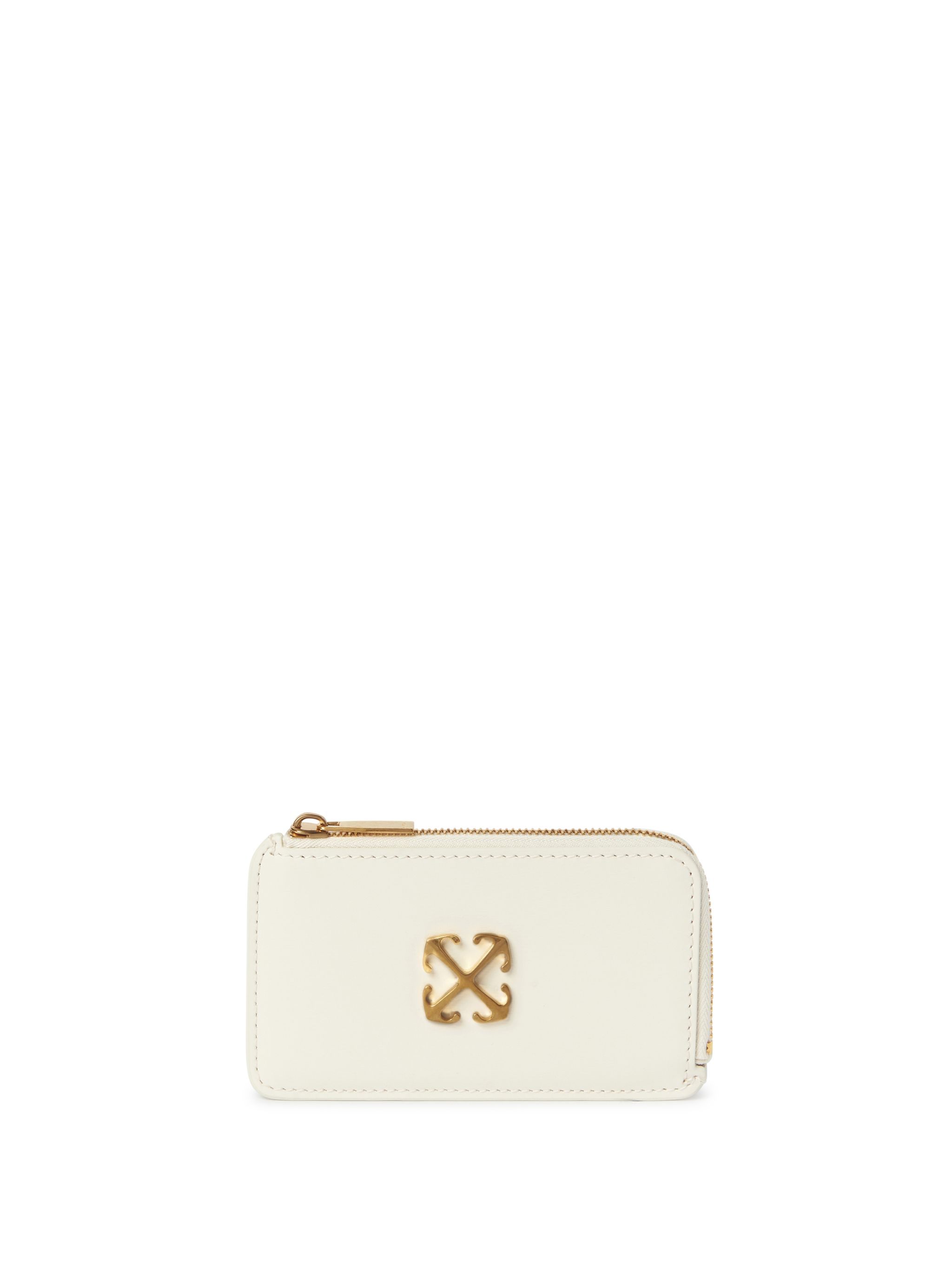 Off-white Jitney Zipped Card Case In White