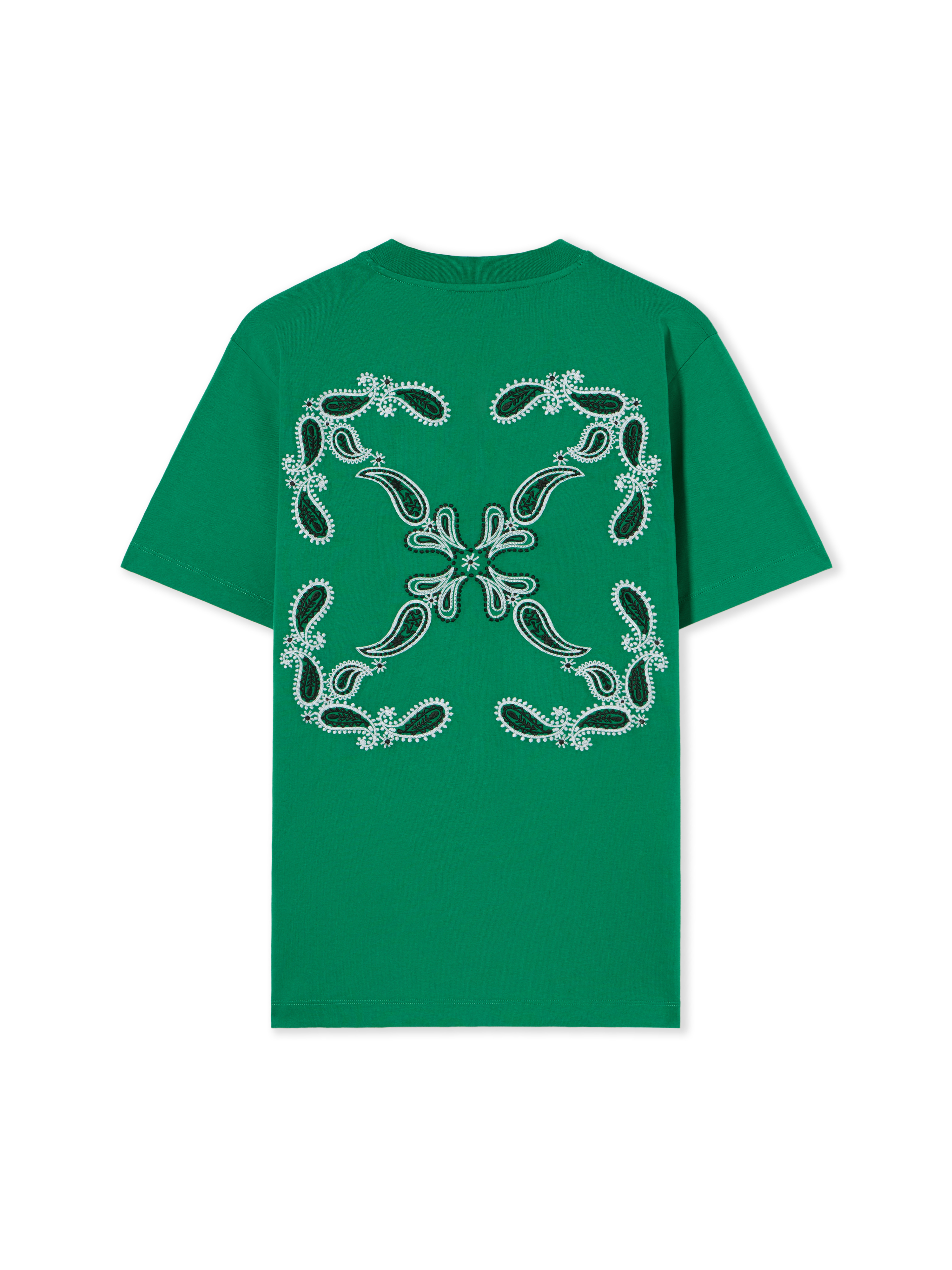 Off-white Bandana Arrow T-shirt In Green