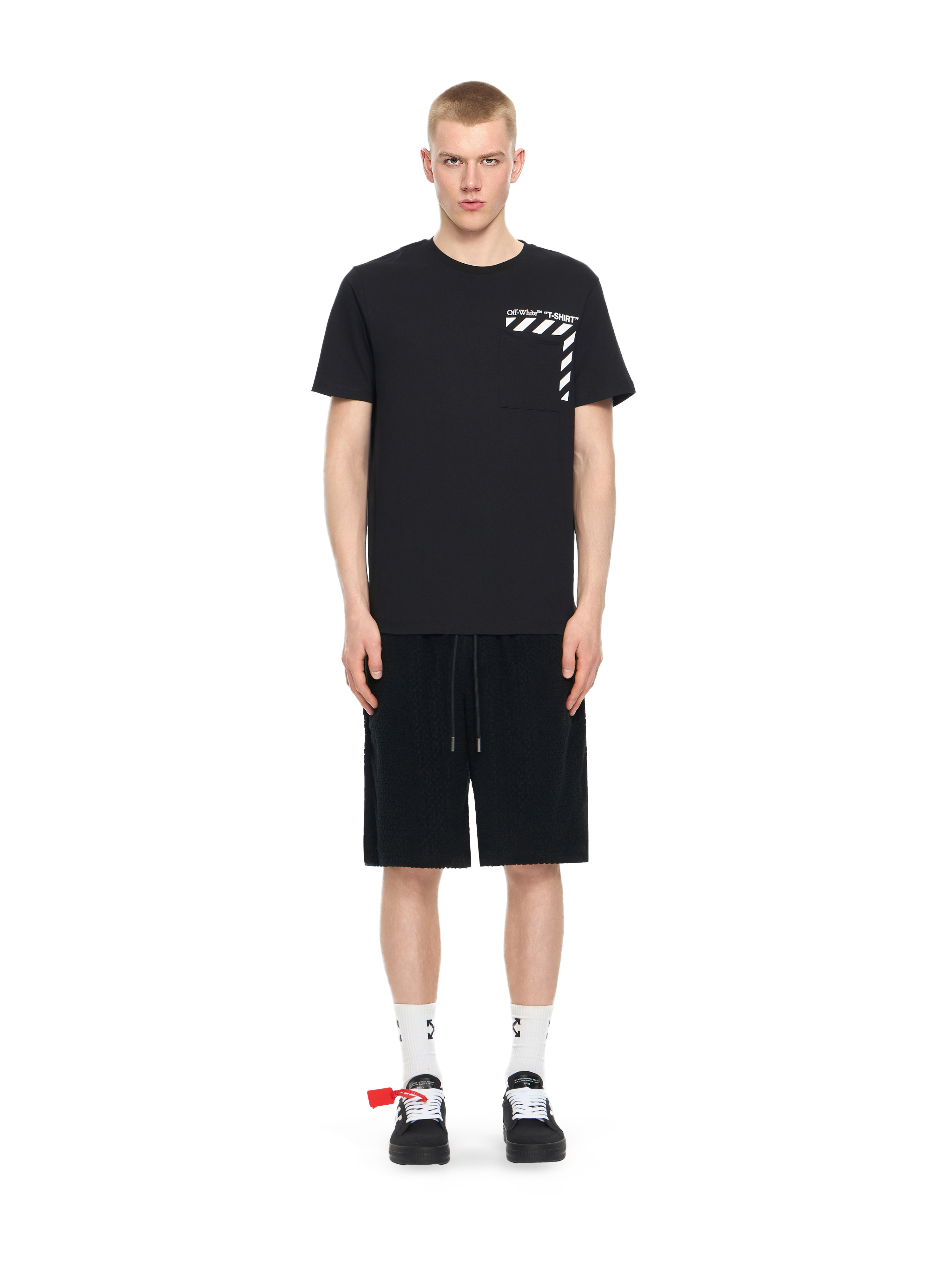  Off White Slim Fit Graphic S/s T-shirt - Male  Black Xs 