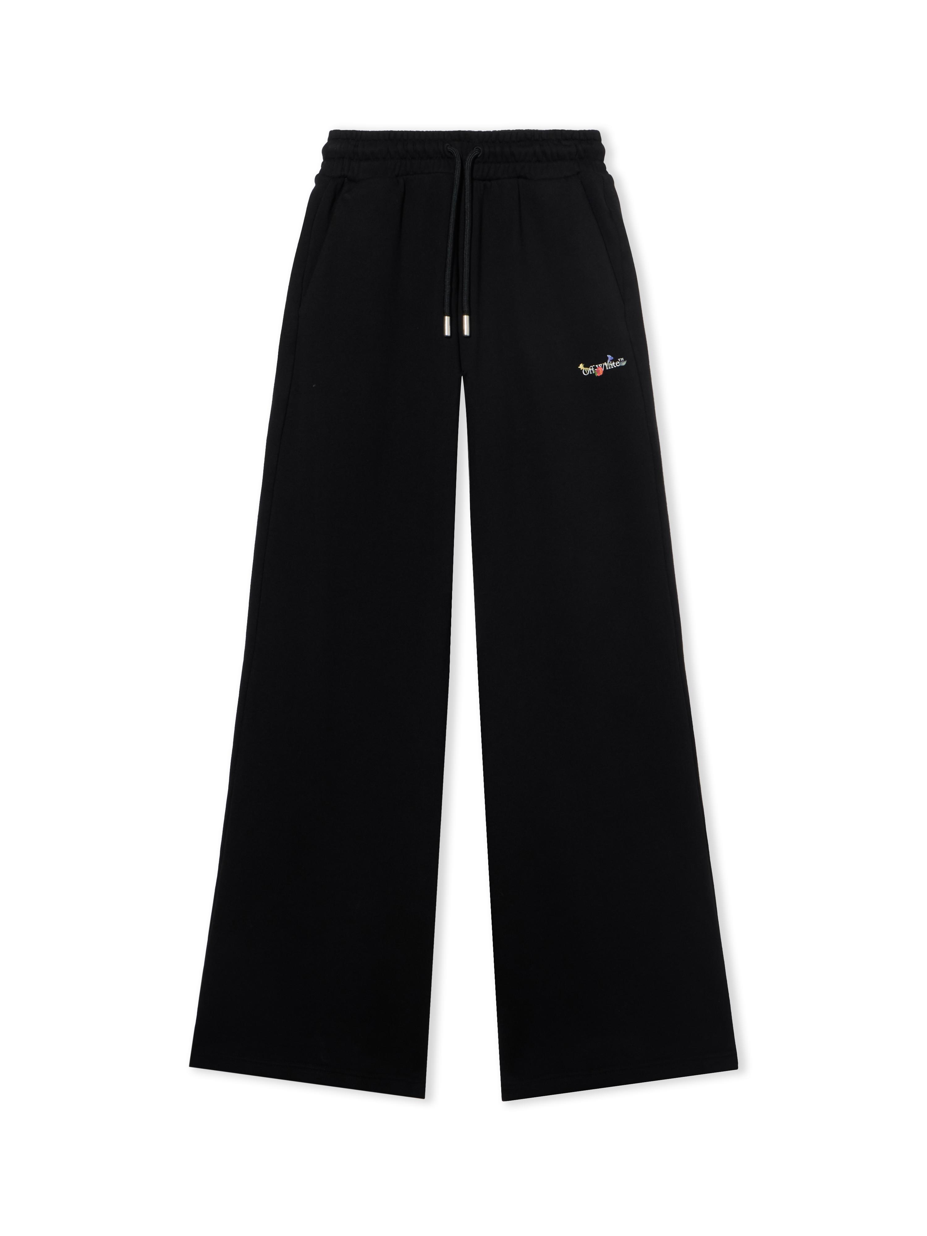 Off White Women's White/Black Off Bookish Flowers Regular Sweatpants - Pants & Denims - M