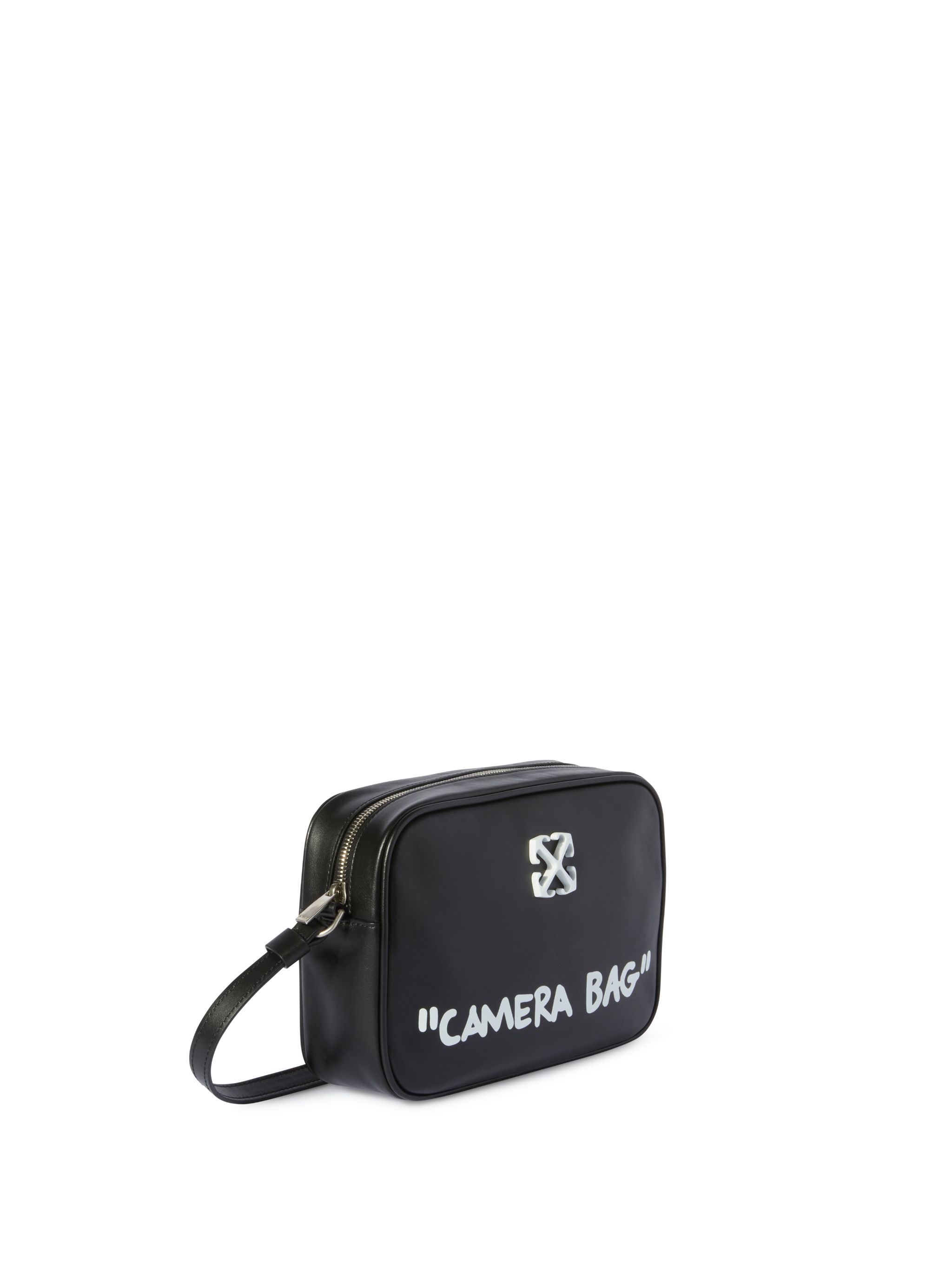Off-white Black Jitney 'camera Bag' Quote M Bag In Black