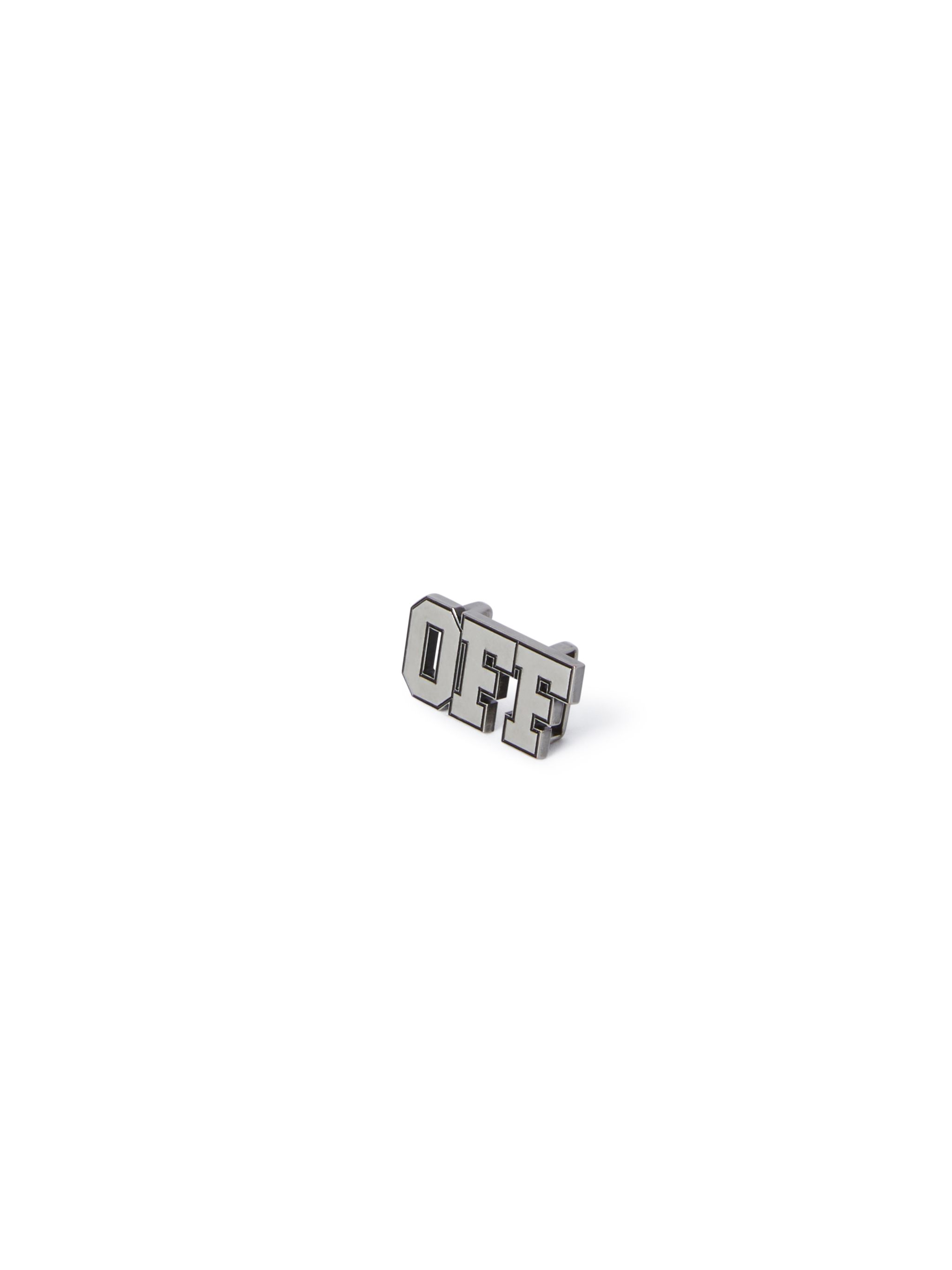 Off-white Silver Off Dubrae Charm In Grey