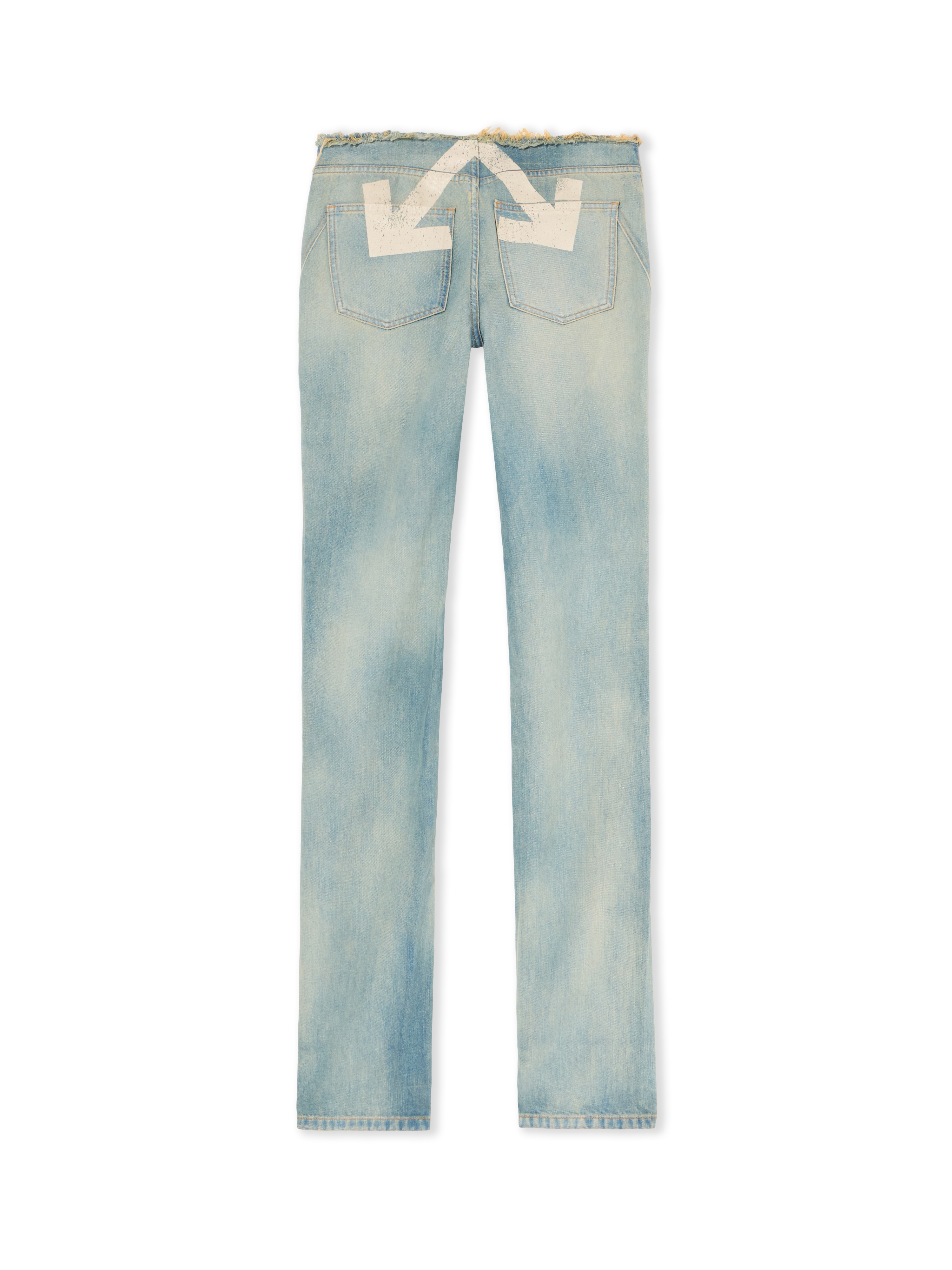 Off-white Half Arrow Low Waist Denim Pants In Multi
