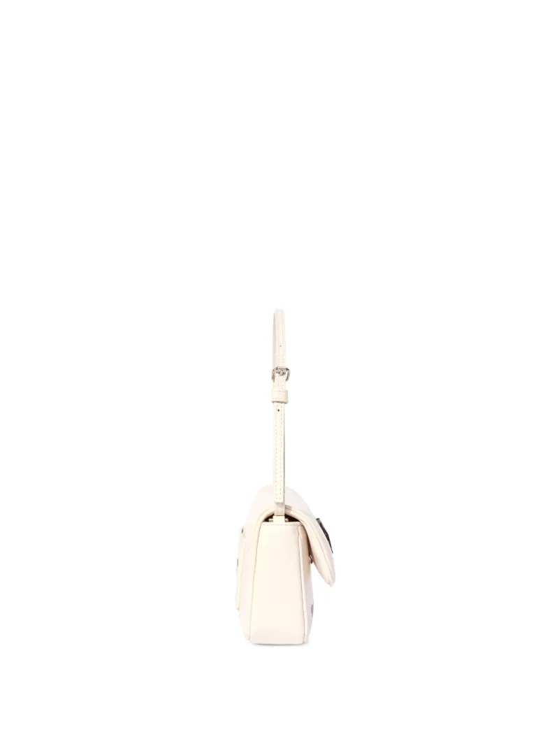 Off-white White Jitney 0.7 Quote Shoulder Bag