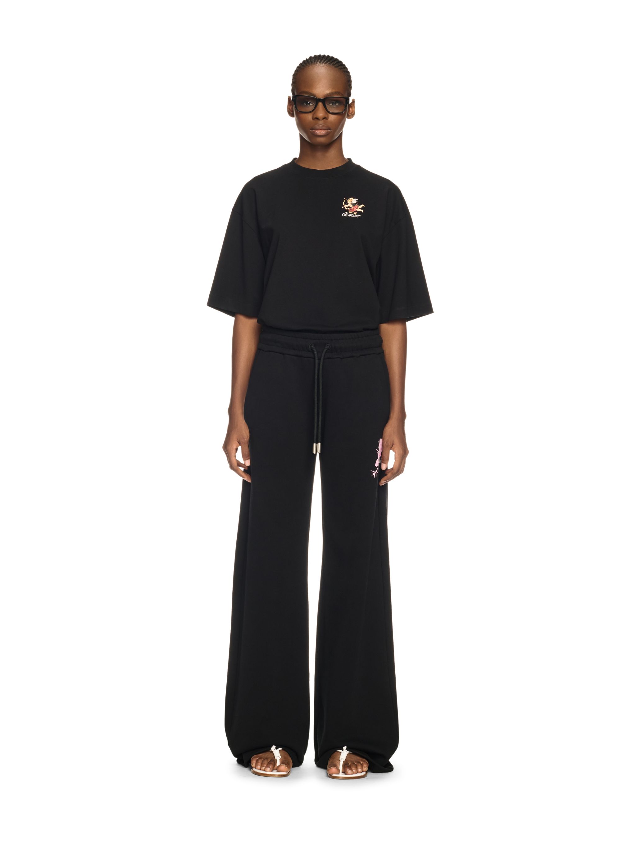Off-white Black Bookish Fresco T-shirt In Black