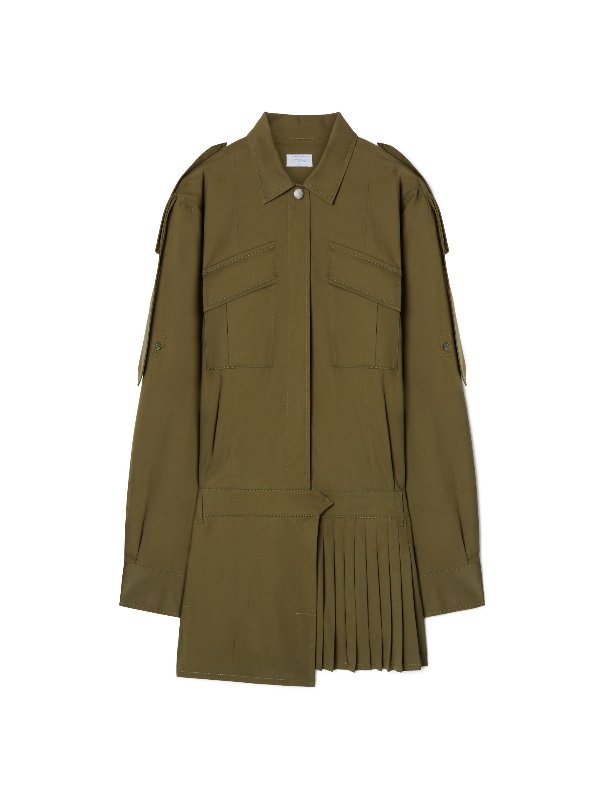 Off White Donna Verde Abiti, S, New, - Immagine 2