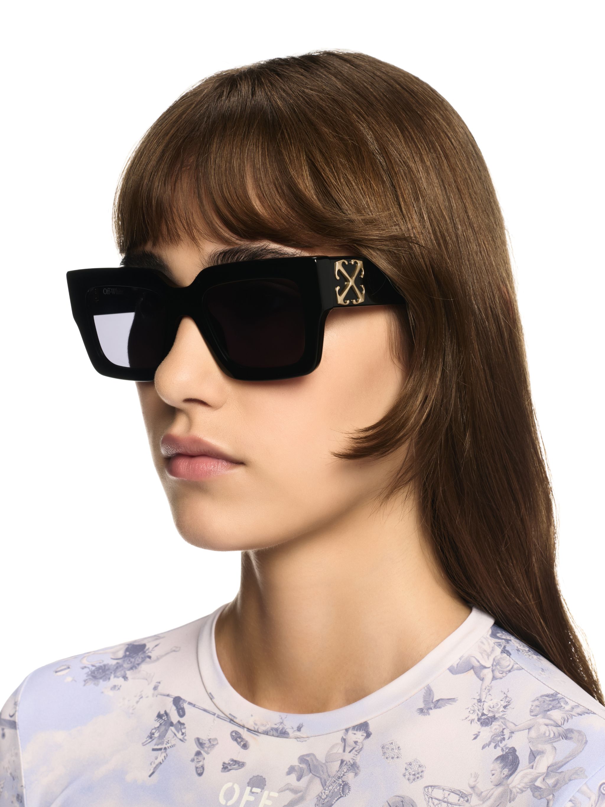 Off-white Mystic Sunglasses In Black
