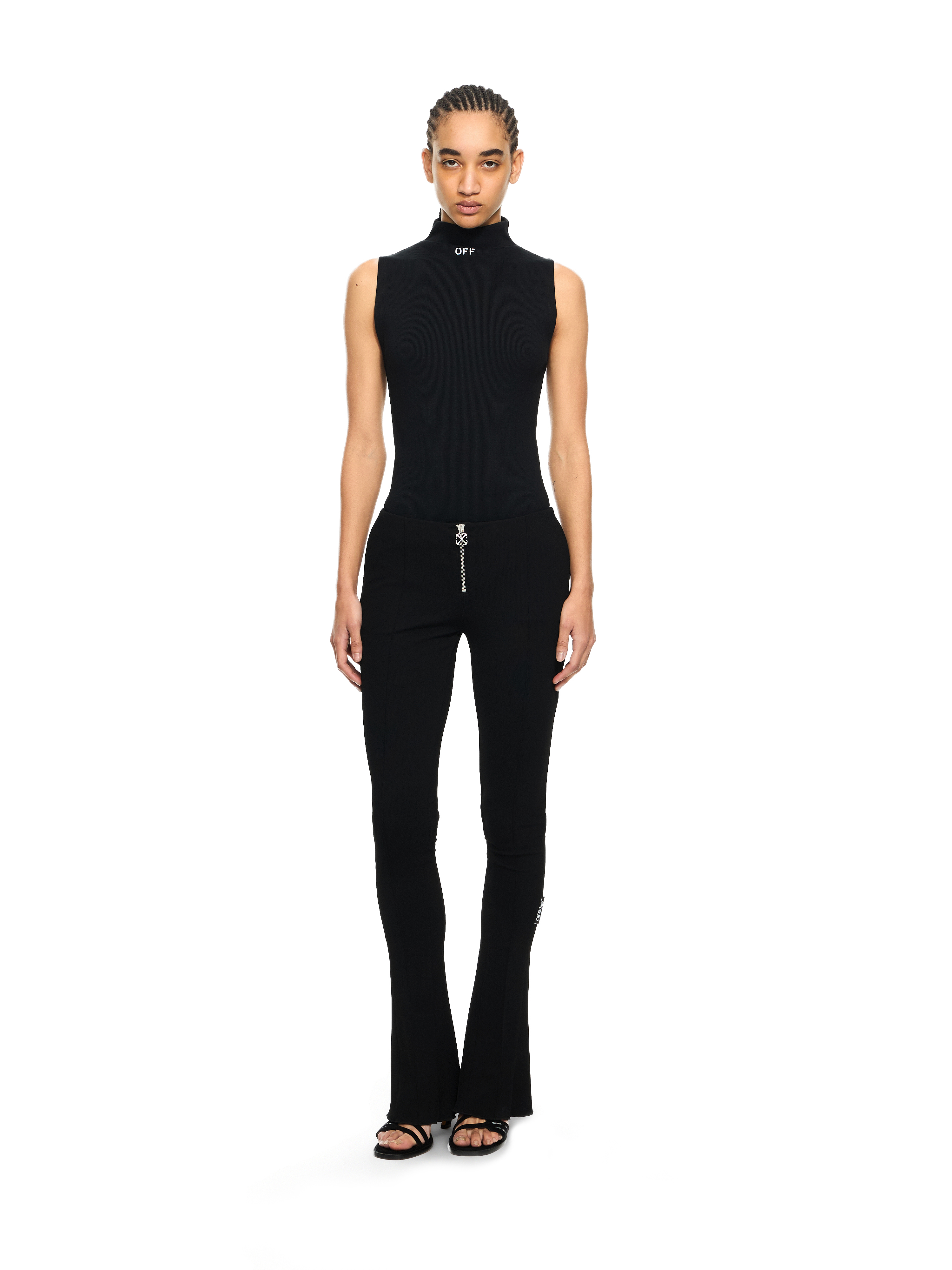 Off-white Off Stamp Ribbed Bodysuit In Multi