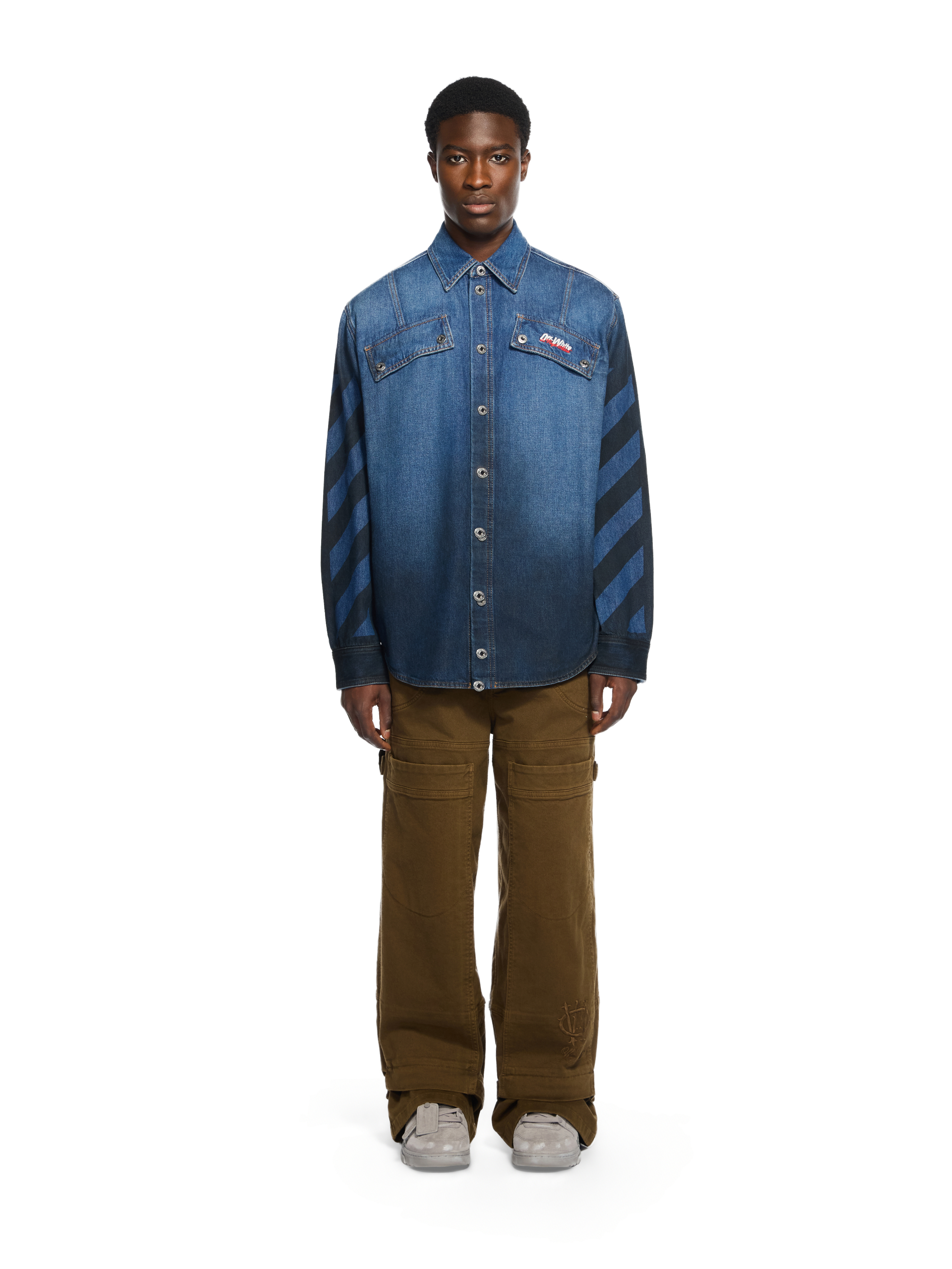 Off-White Spray Diagonal Denim Shirt