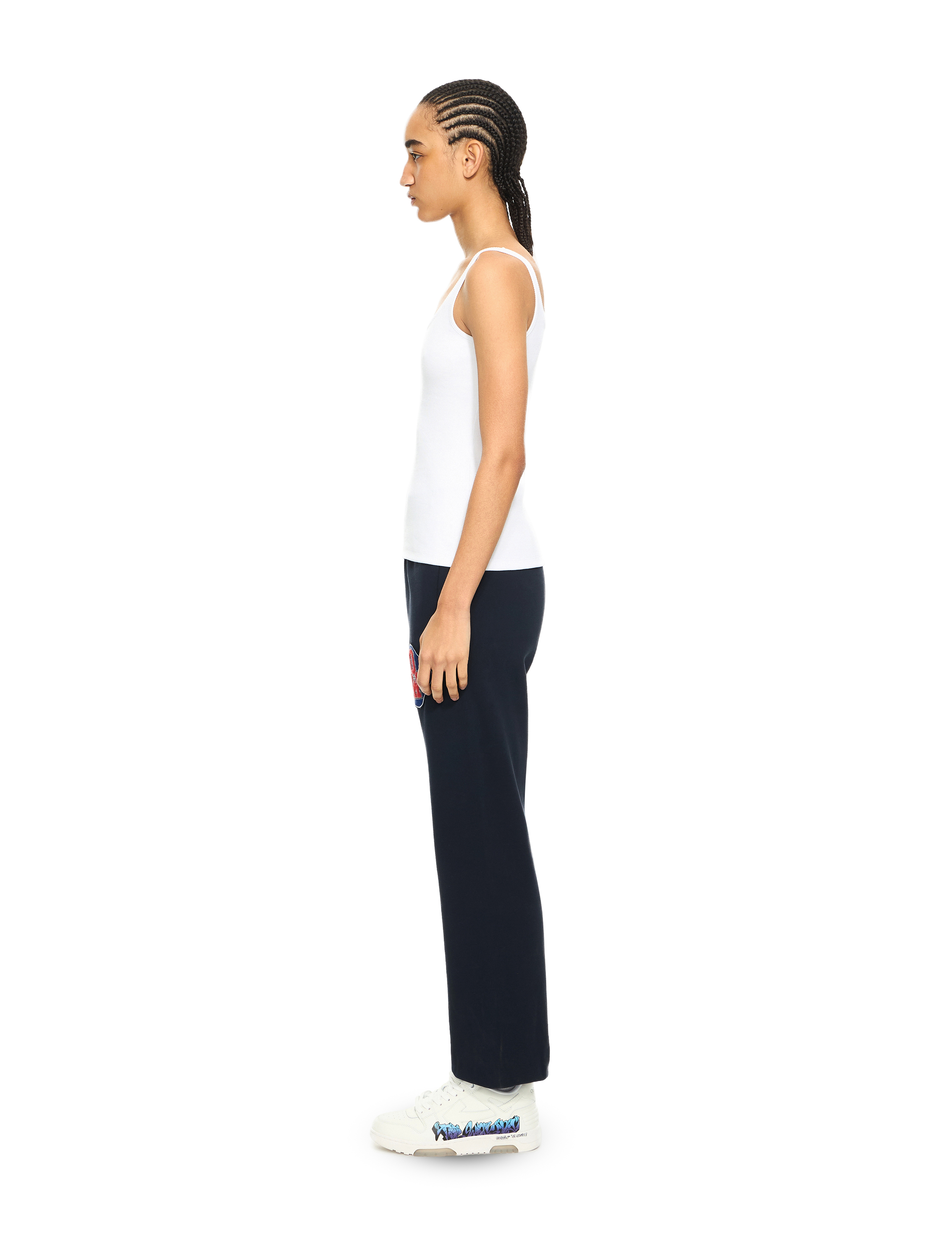 Off-white Royal Patch Cuffed Joggers In Black