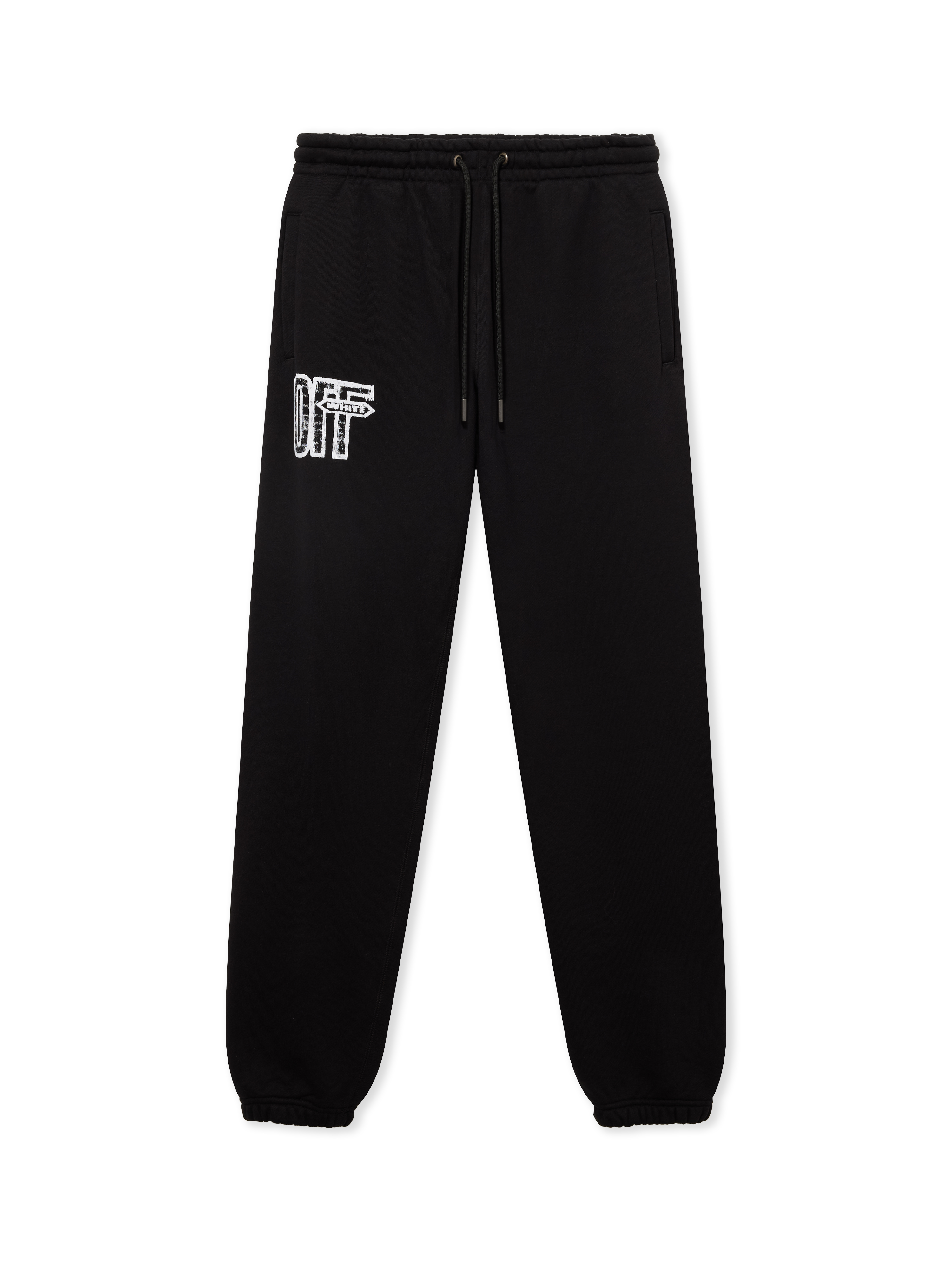 Off-White Uomo Nero Pantaloni Sportivi Logo - Immagine 4