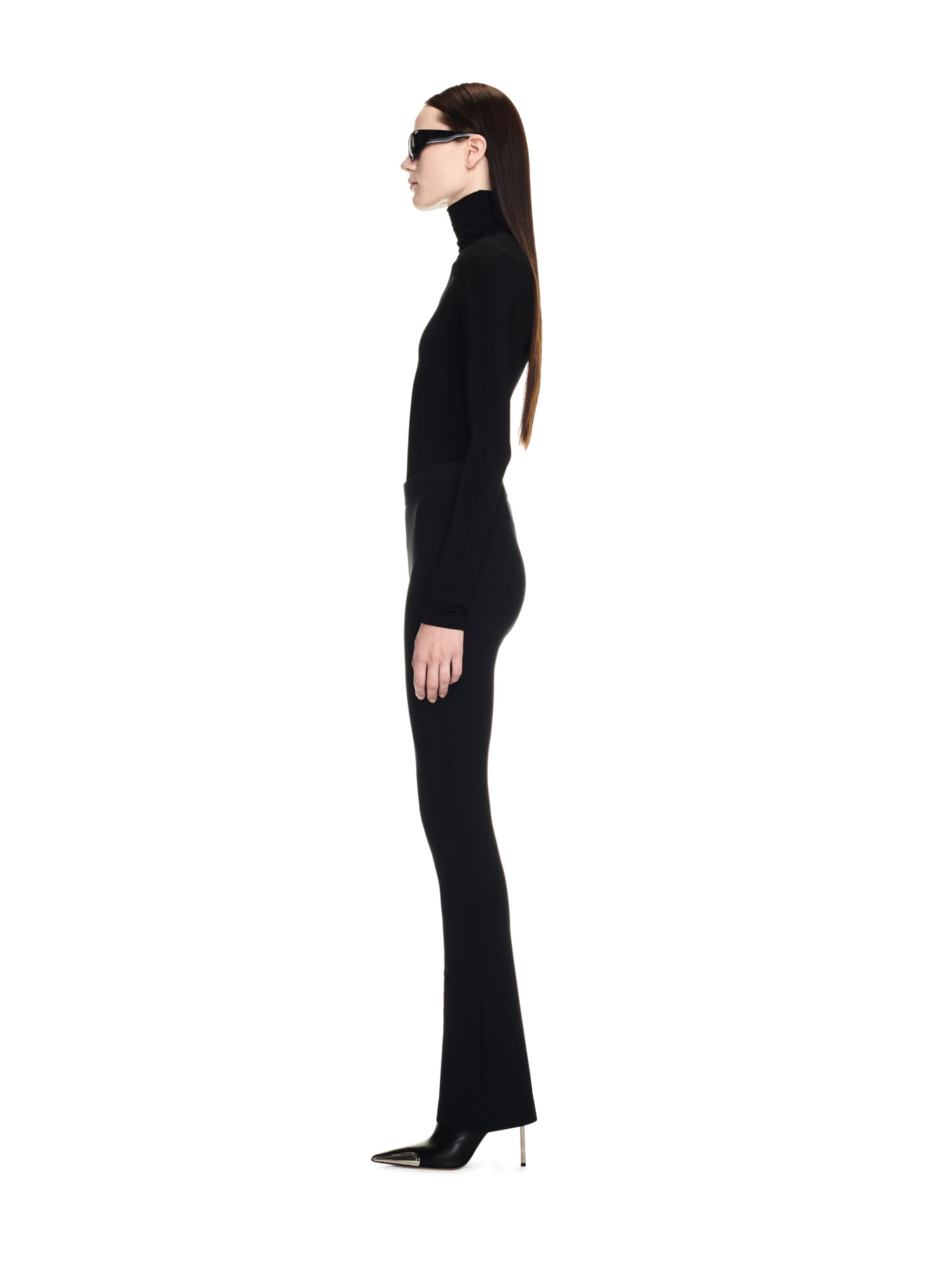 Off-white Off Stamp Second Skin L/s Turtle Neck In Black