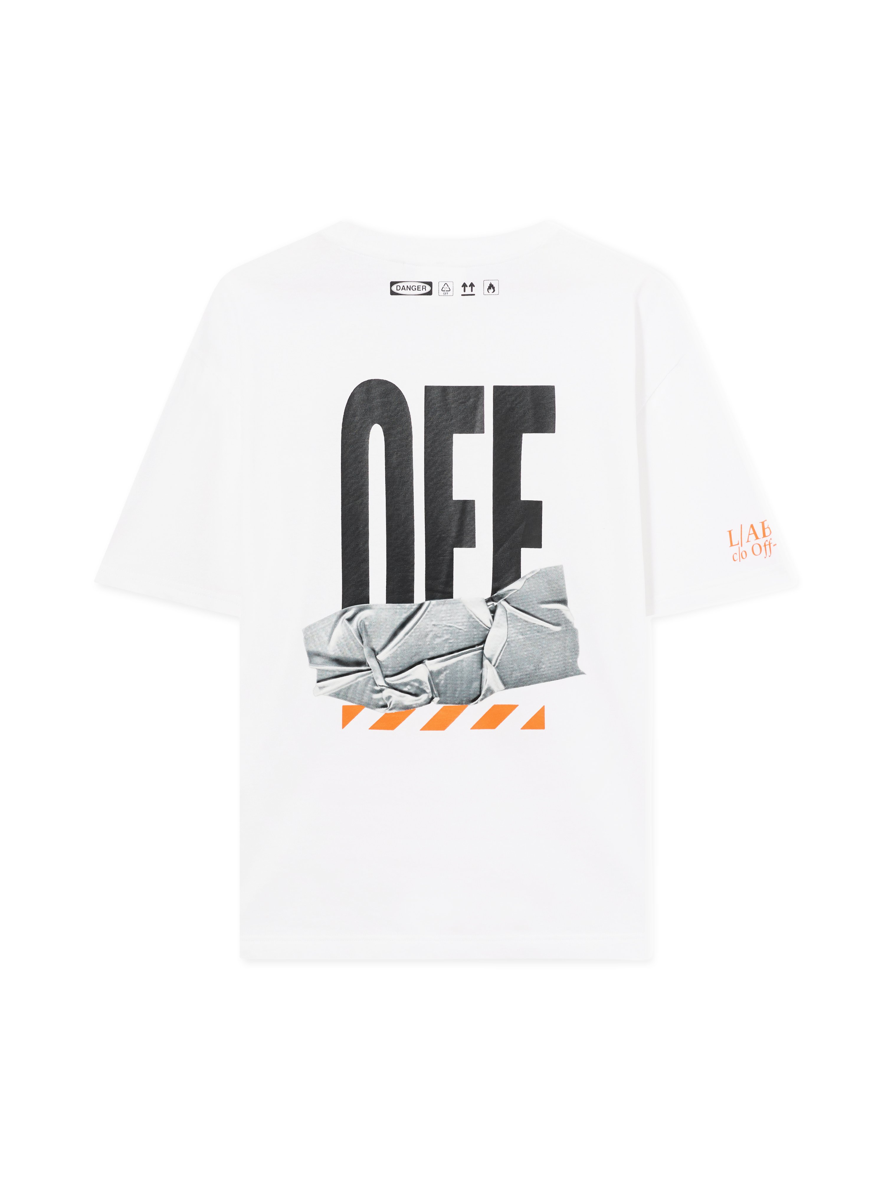 LAB L/ab Off Active Duct Tape T-shirt - Male T-shirts White Xl