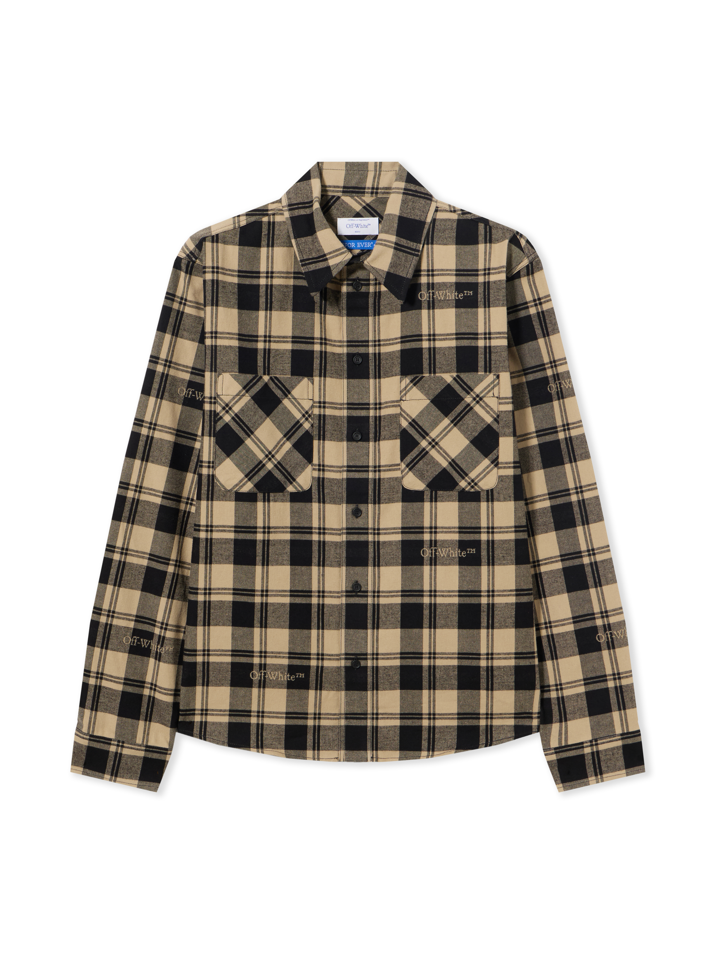 Off-white Check Flann Shirt In Multi