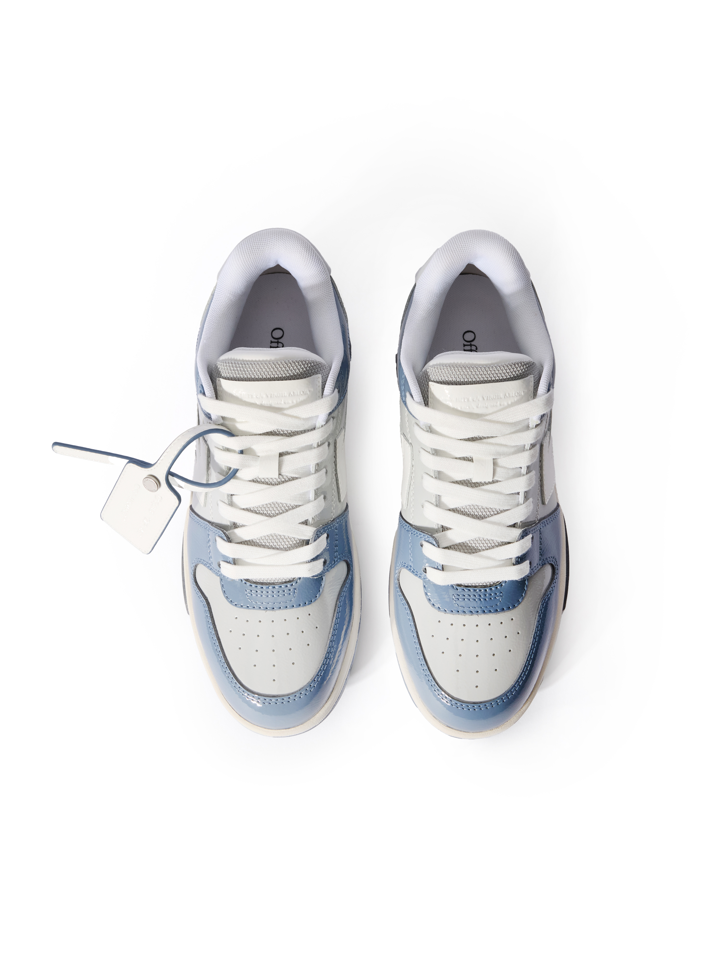 Off-white Out Of Office Patent Leather In Blue