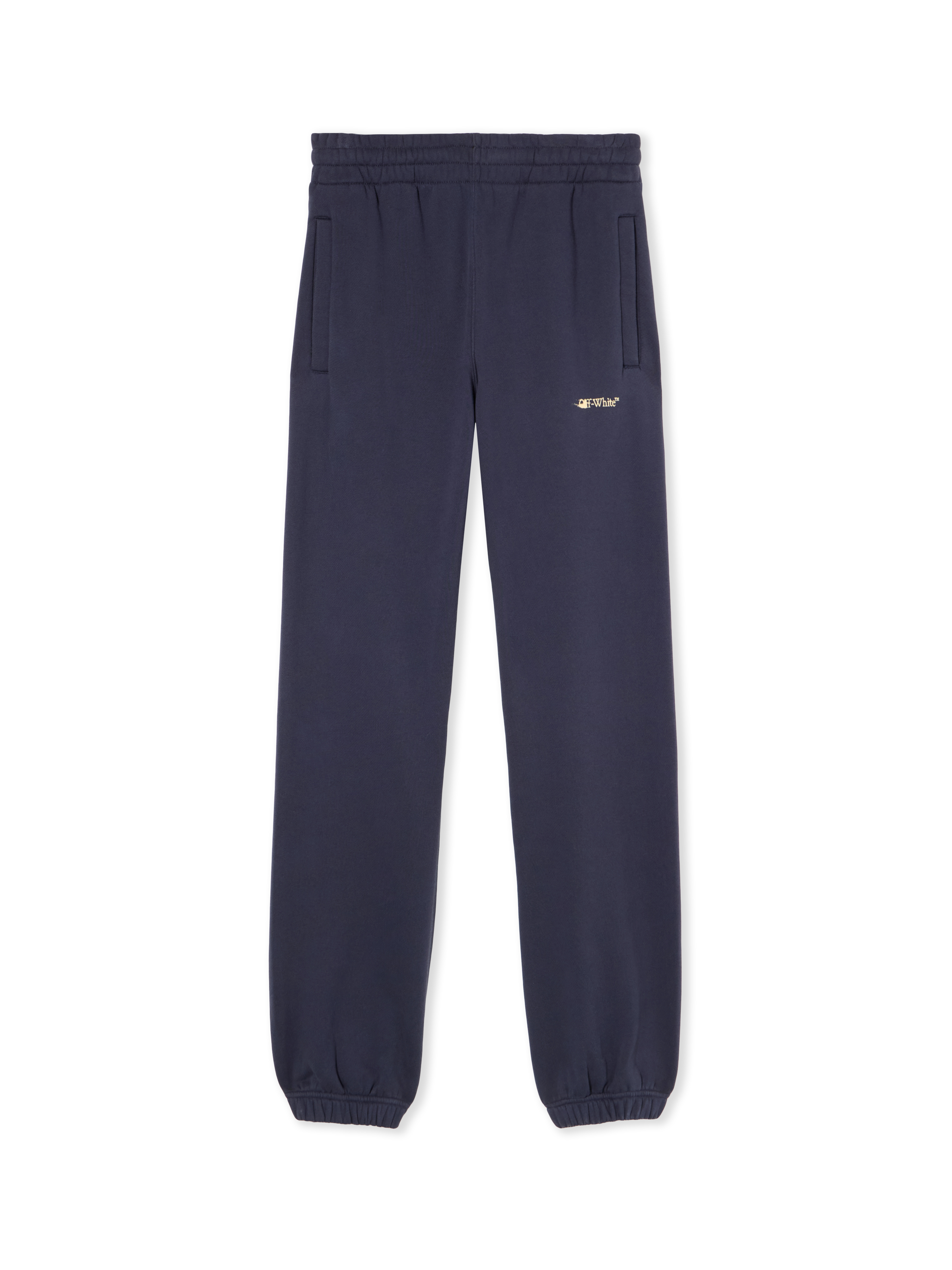 Off-white Ink Logo-print Track Pants In Blue