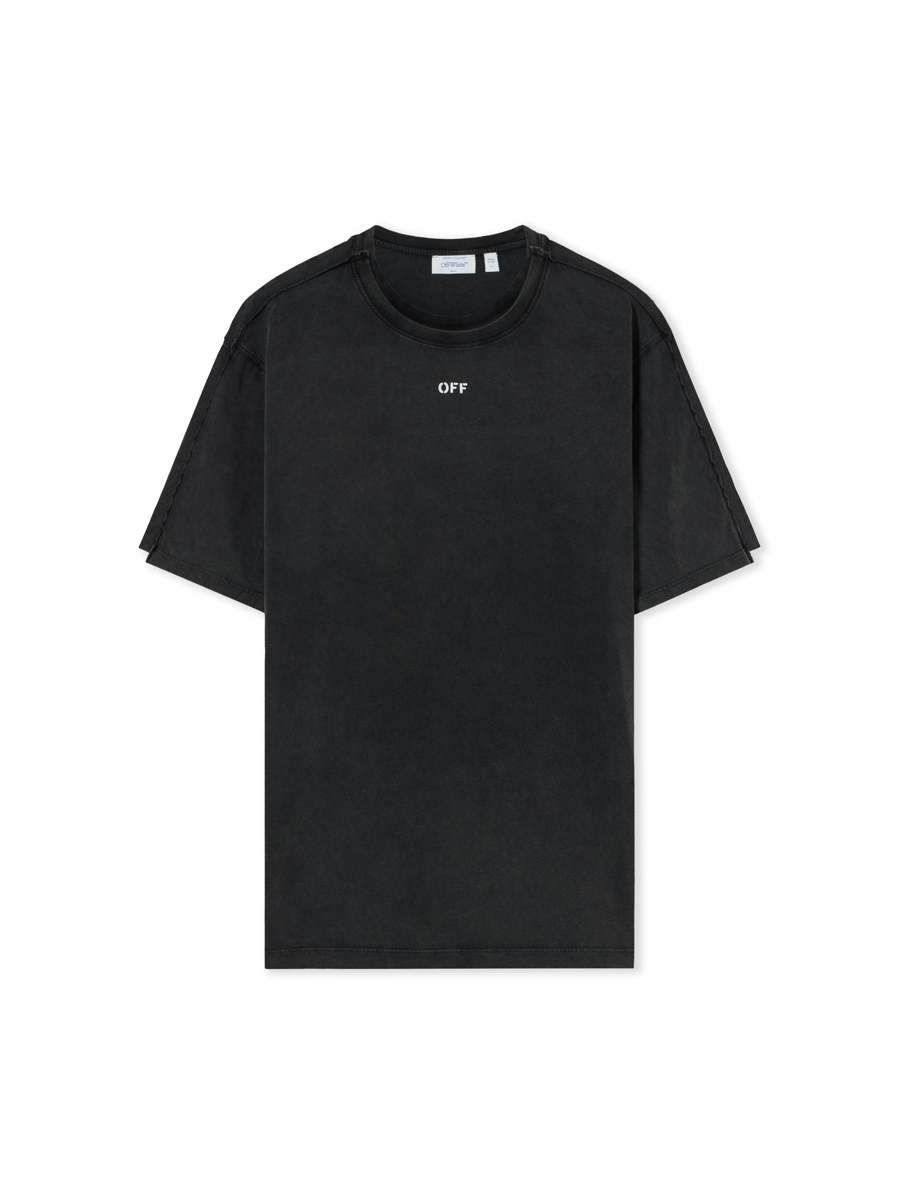 Off White Uomo Vintage Black Off Stamp Overlap T-Shirt Regular - T-Shirts S - Immagine 1