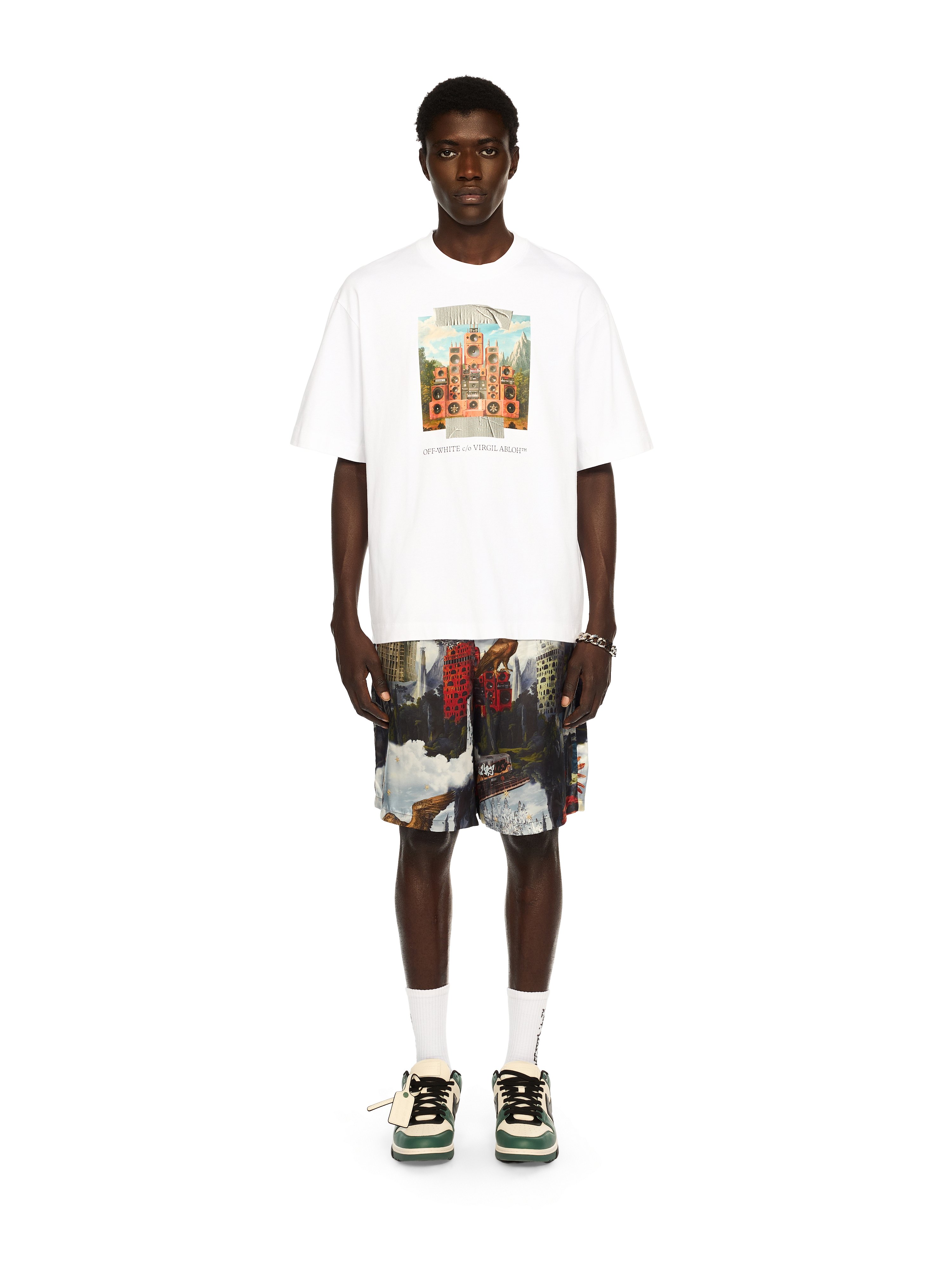 Train Off Skate Logo Tee in WHITE - BLACK for Men | Off-White™ Train Off Skate Logo Tee in WHITE - BLACK for Men | Off-White™