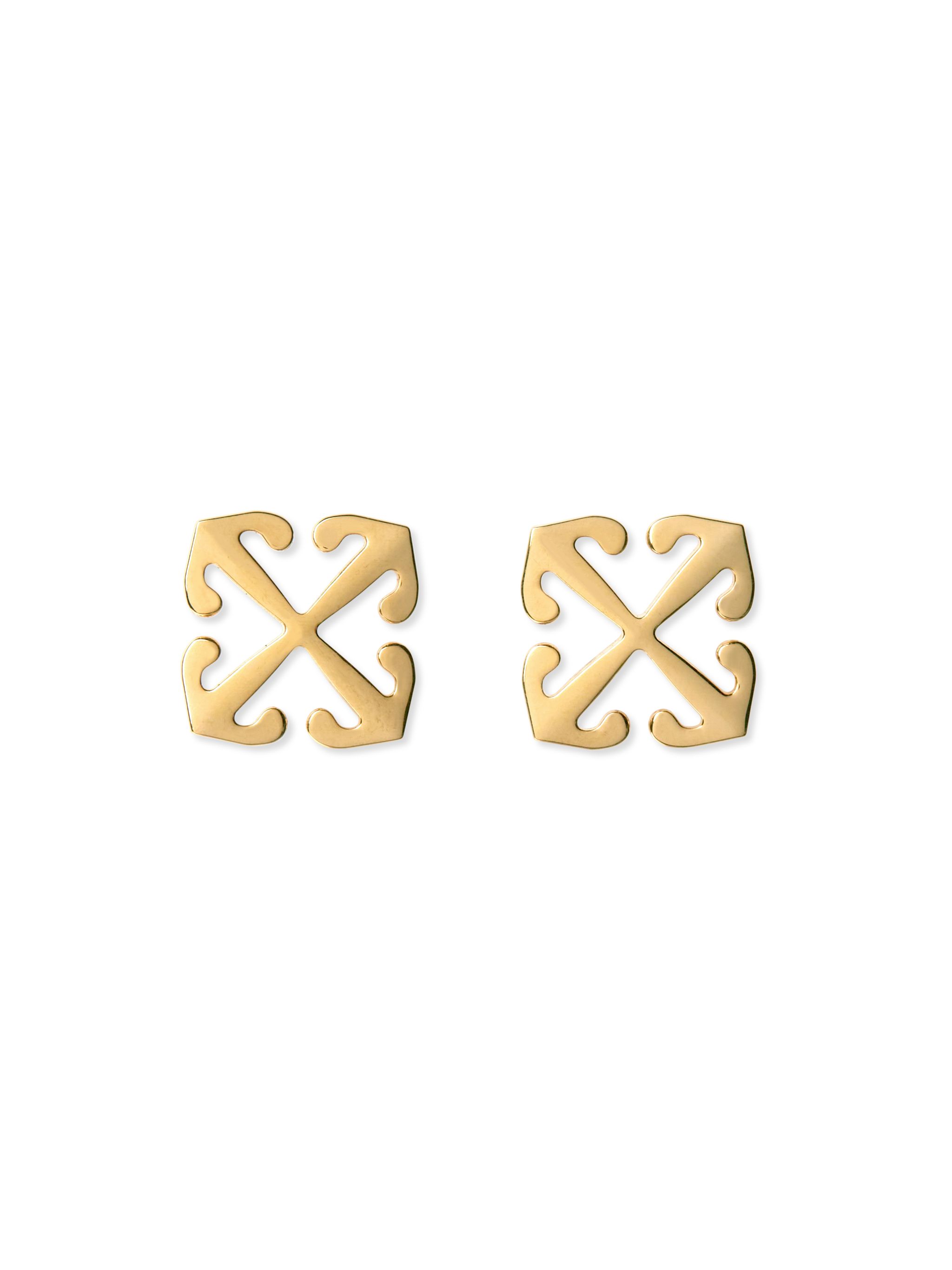 Off-white Mini Arrow Earrings In Gold