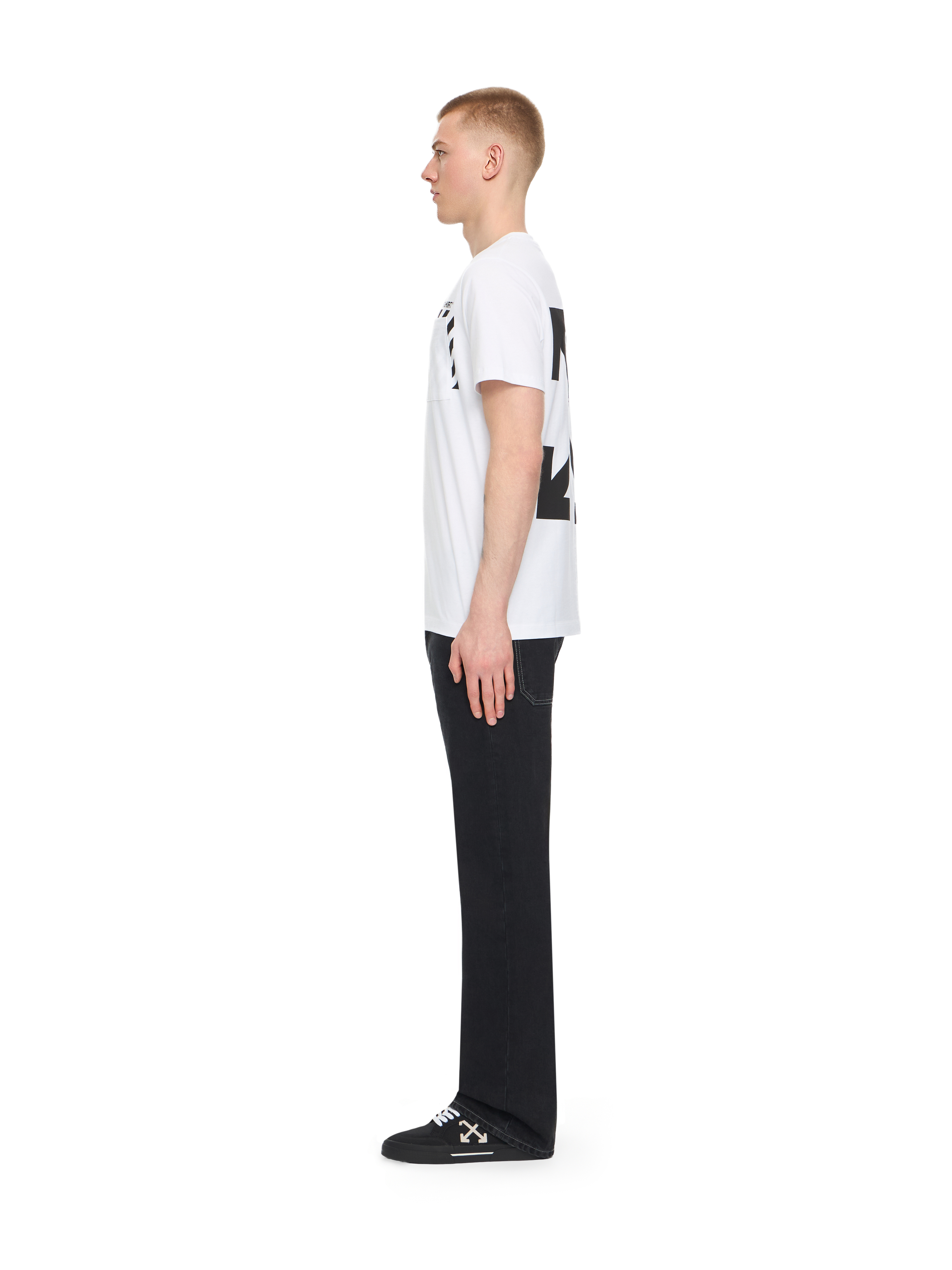  Off White Slim Fit Graphic S/s T-shirt - Male  White Xxl 