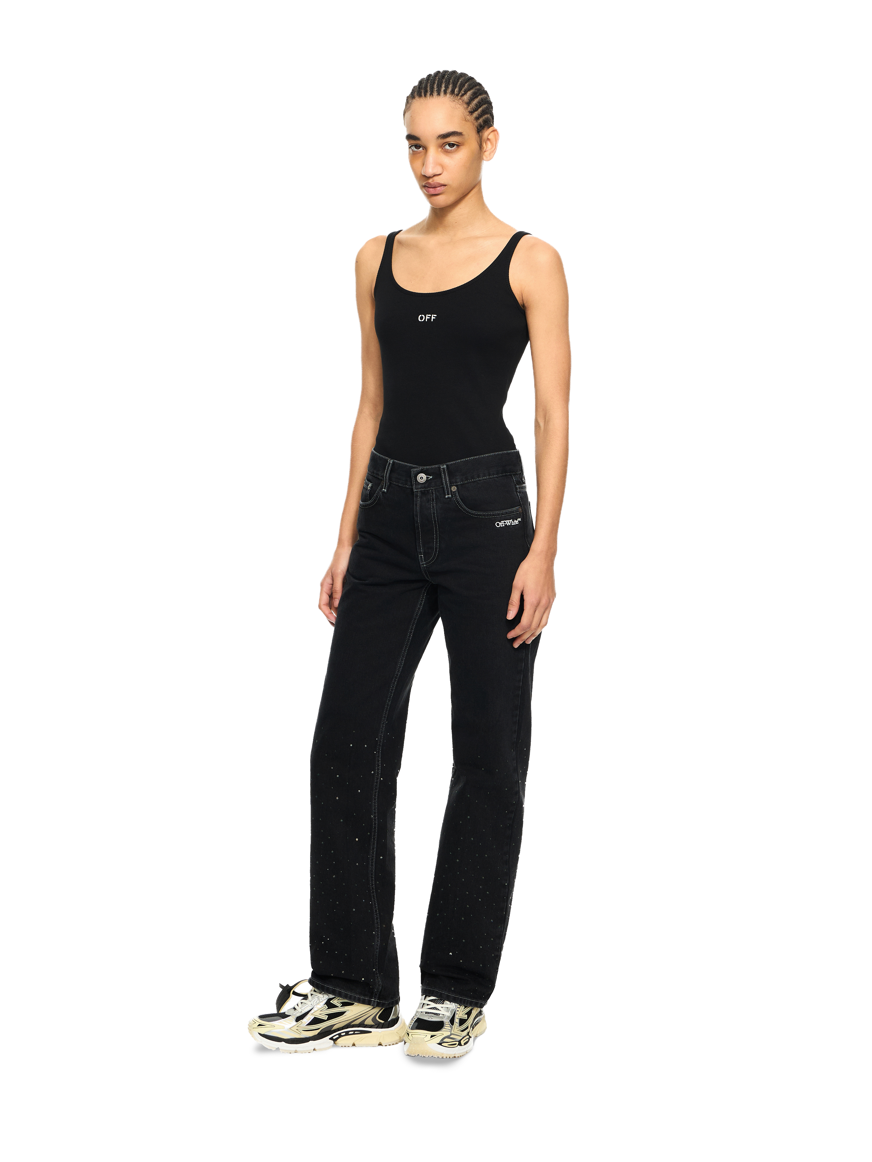 Off-White Off Stamp Ribbed Tank Top