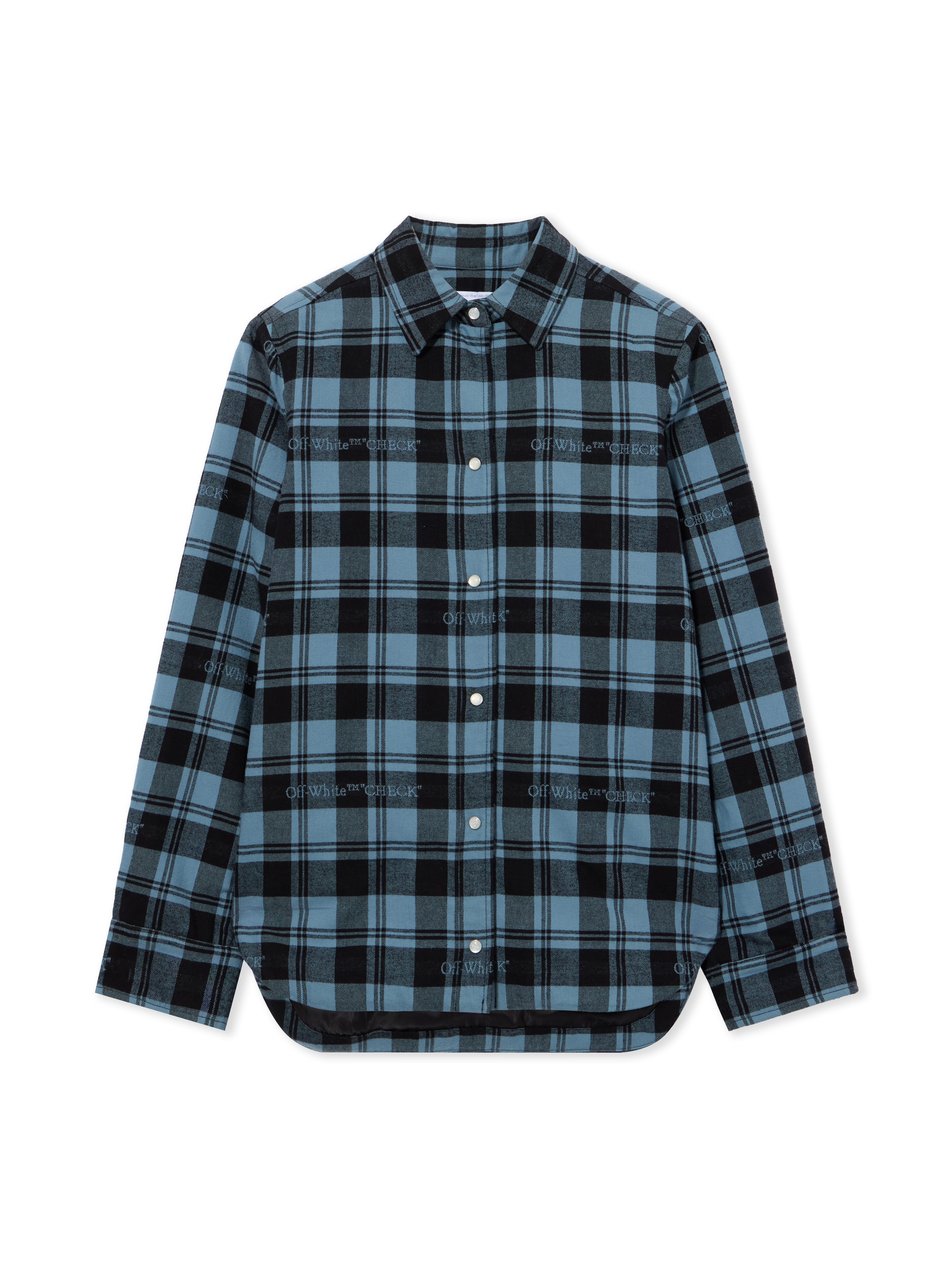 Off White Donna Citadel Black Overshirt A Quadri In Fanella Imbottita - Cappotti E Giacche 40