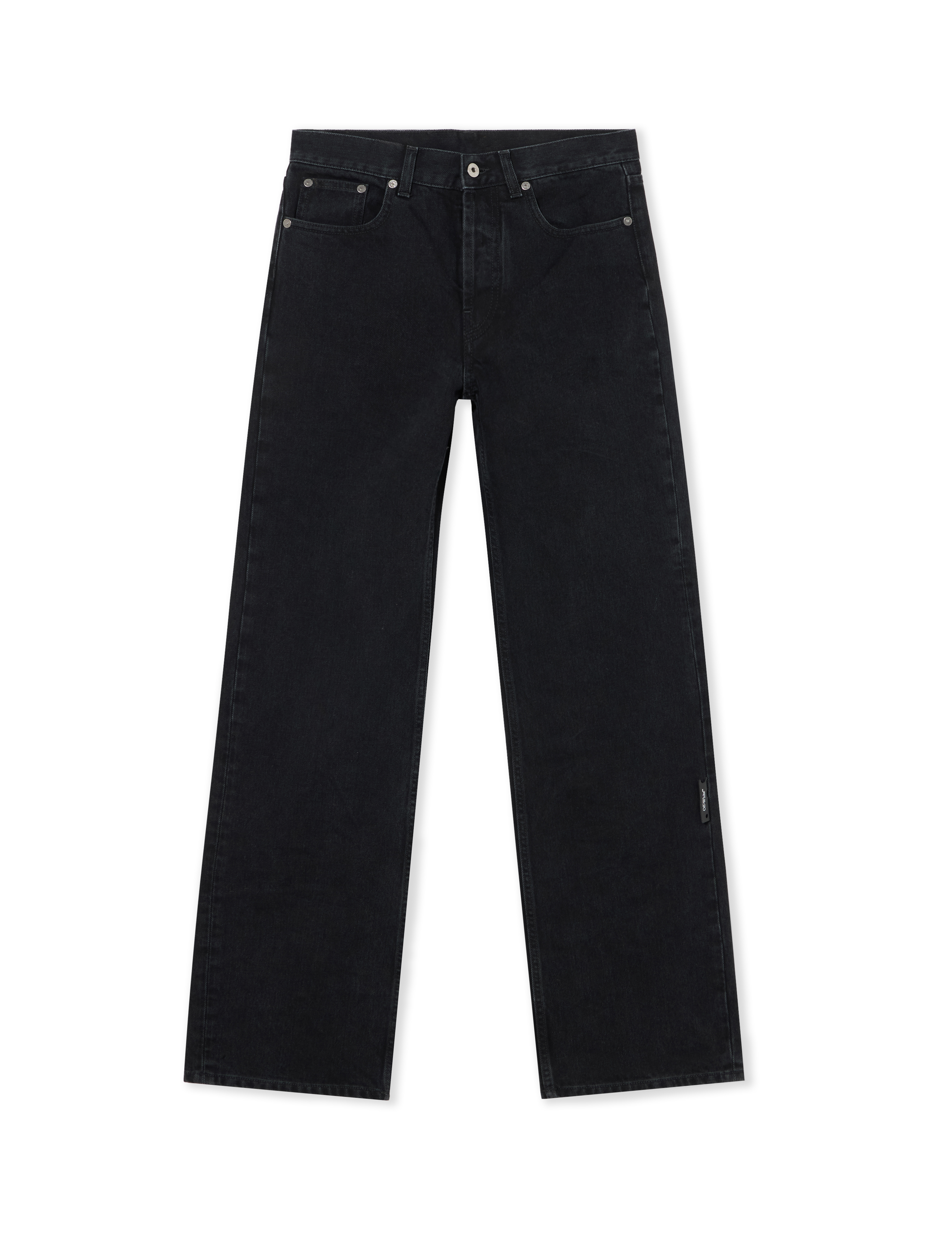Off White Donna Stone Raw Black Black Pantaloni Denim Susy - Pantaloni E Jeans 25