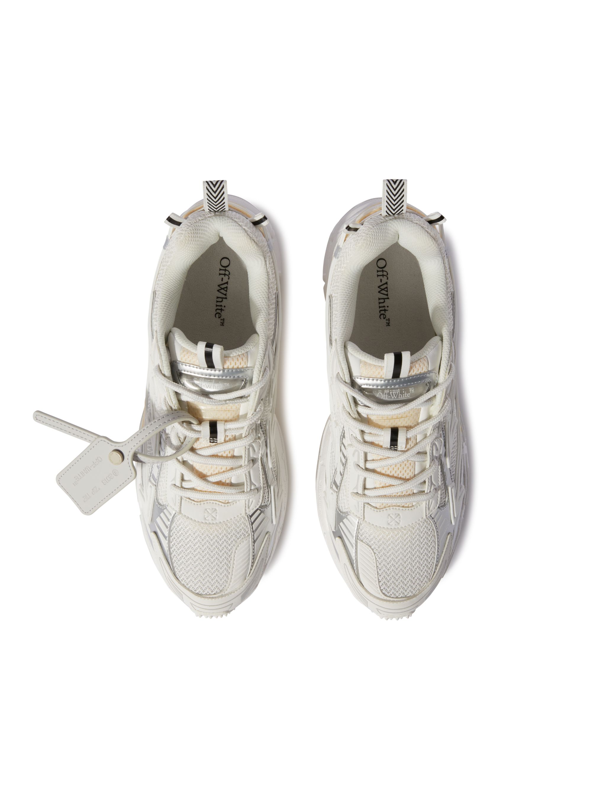 Off-white Be Right Back Mesh Sneakers Pull Tabs In White