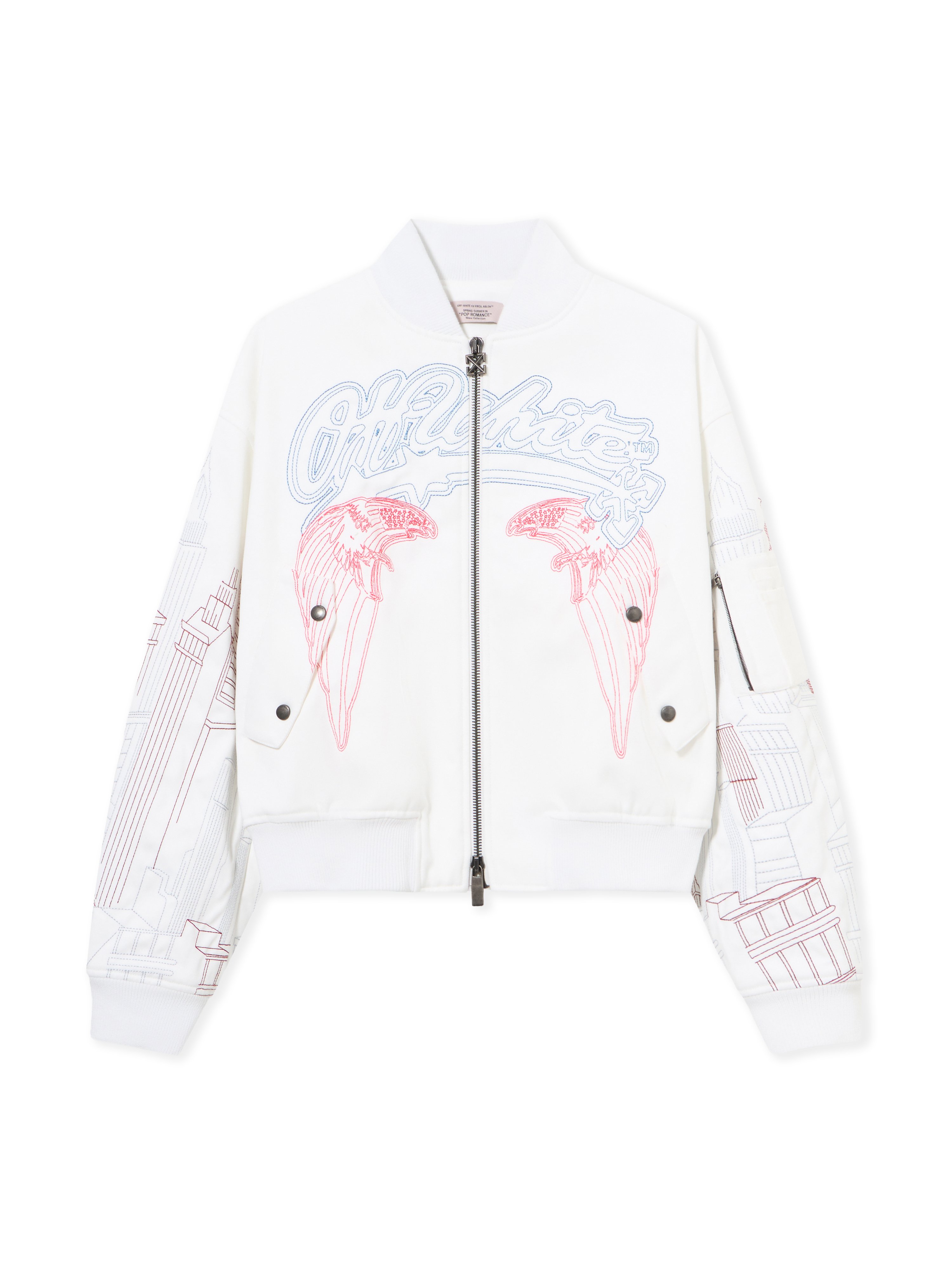 Off-White Skyline Cropped Bomber
