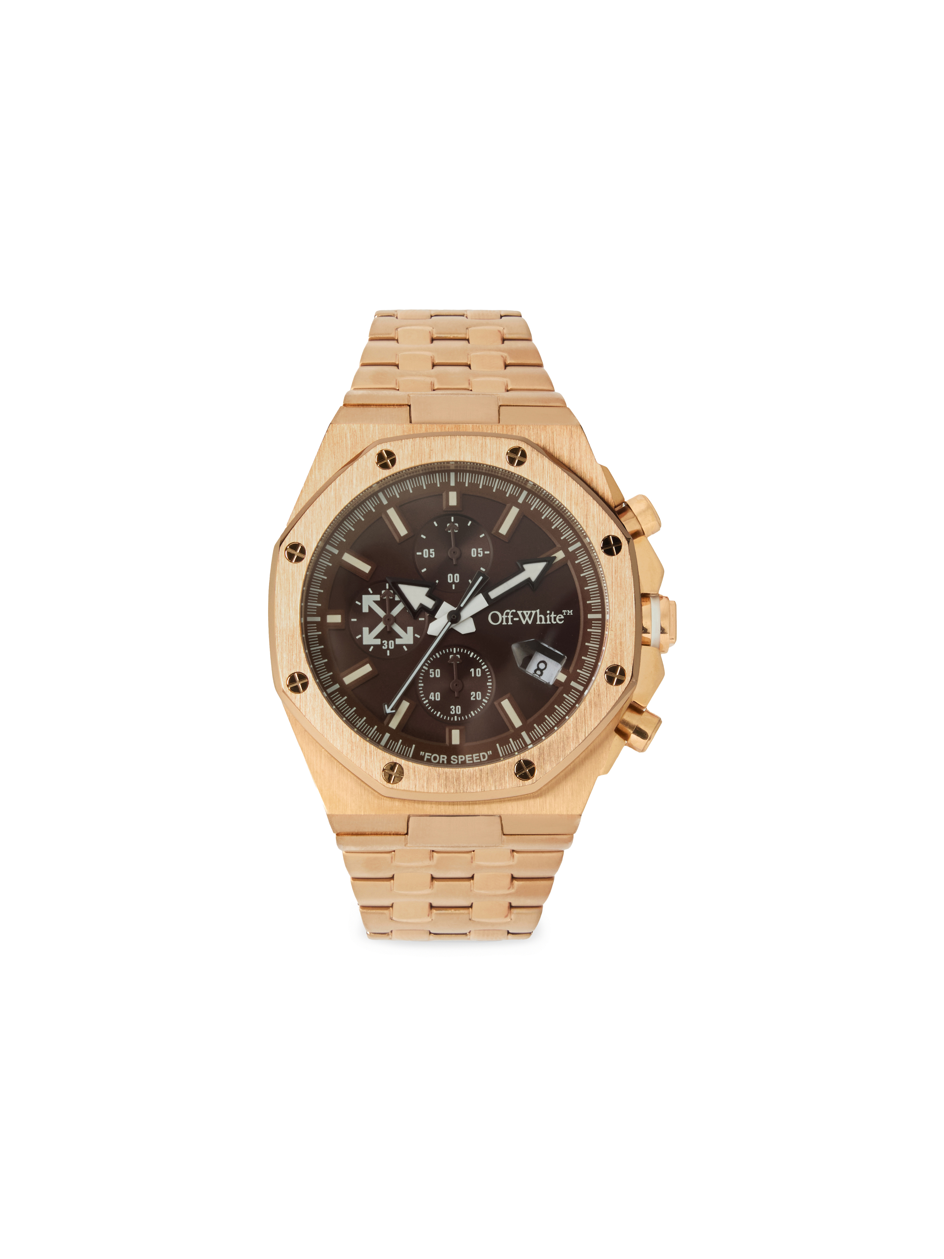 Off-white High Frequency Chrono Watch In Rose Gold