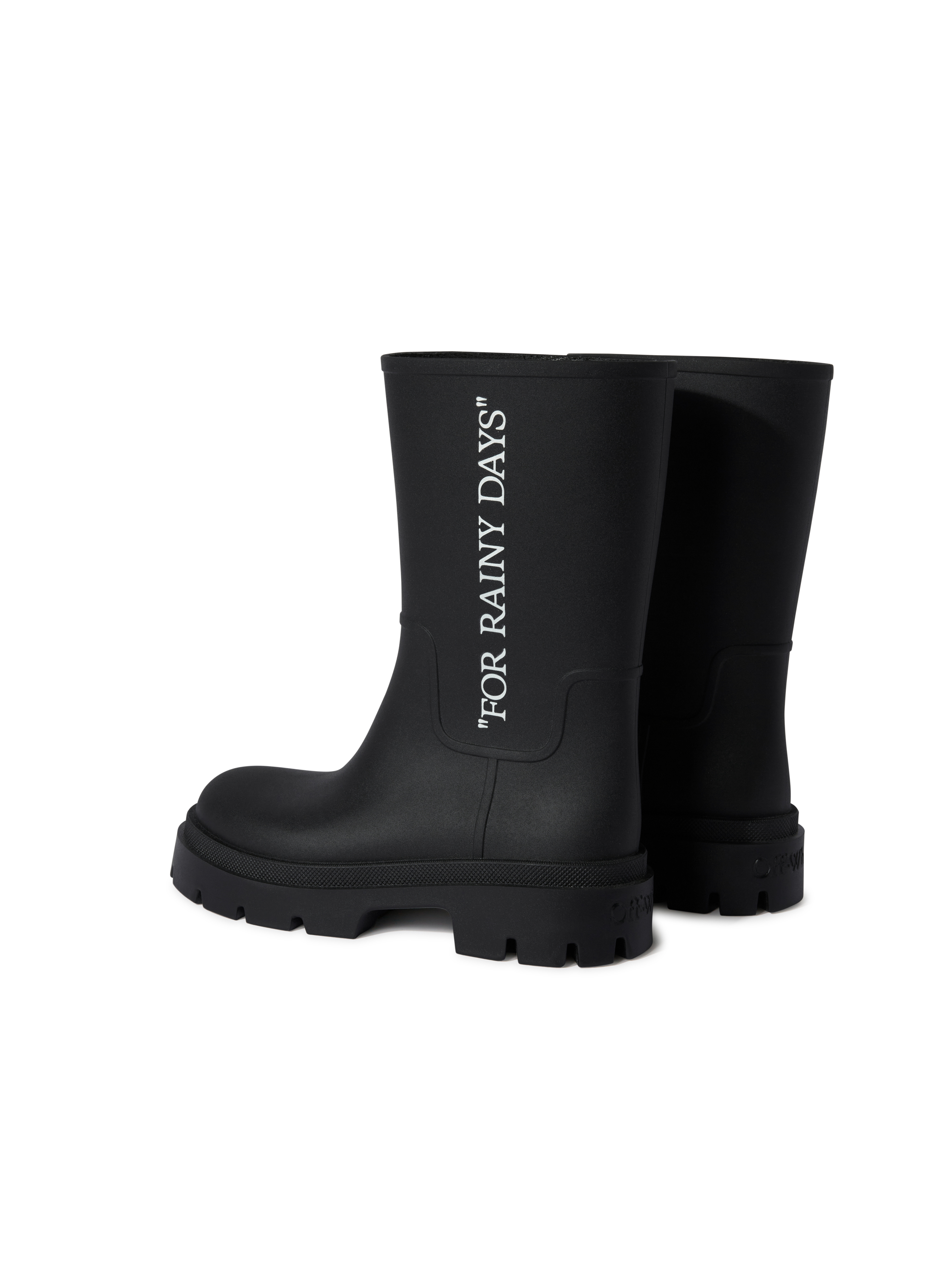 Off-white Reboot Rainy Days Sneakers - Off White - Leather - Black