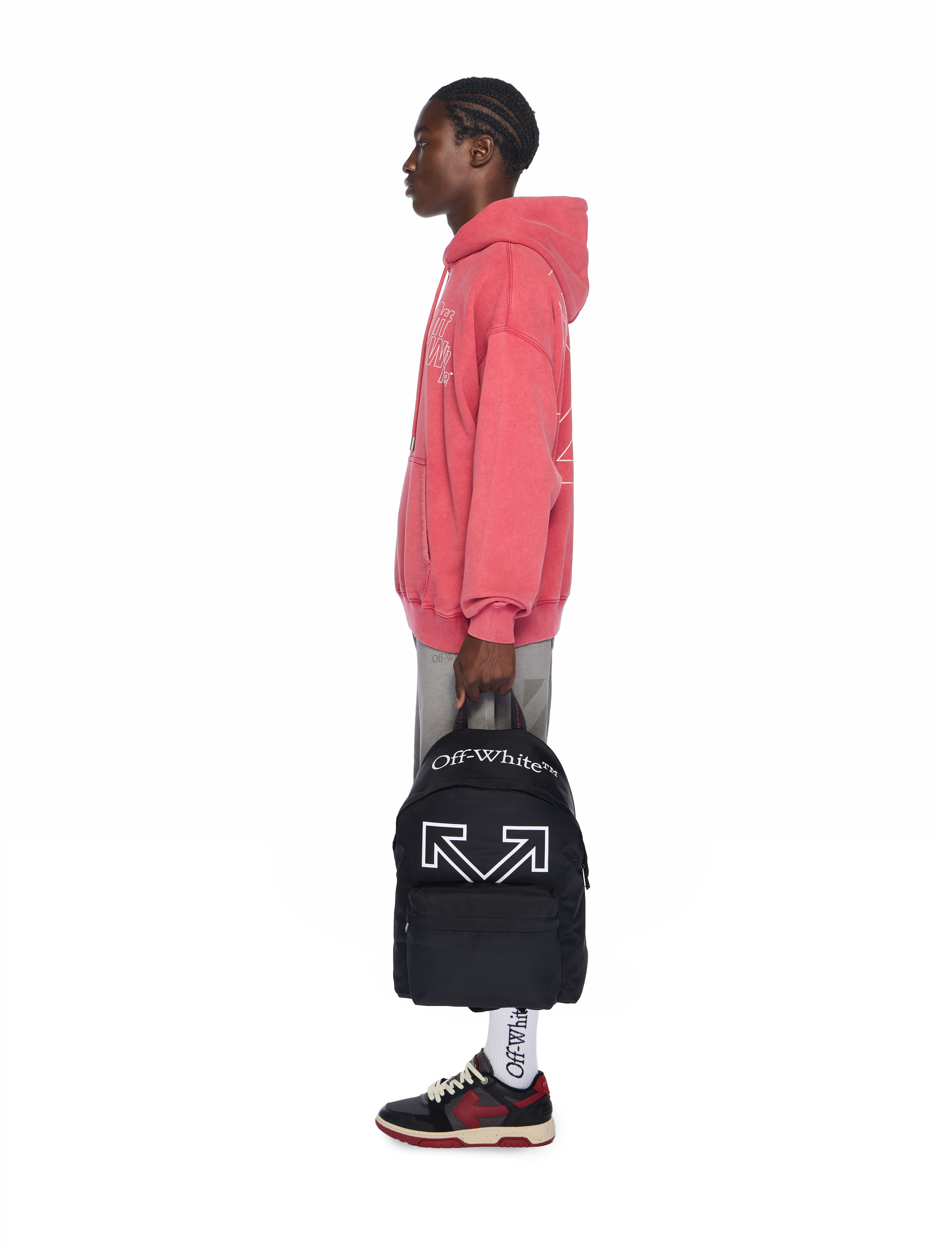 Off-white Heritage Mini Backpack - Functional Elegance For Daily Use In Black