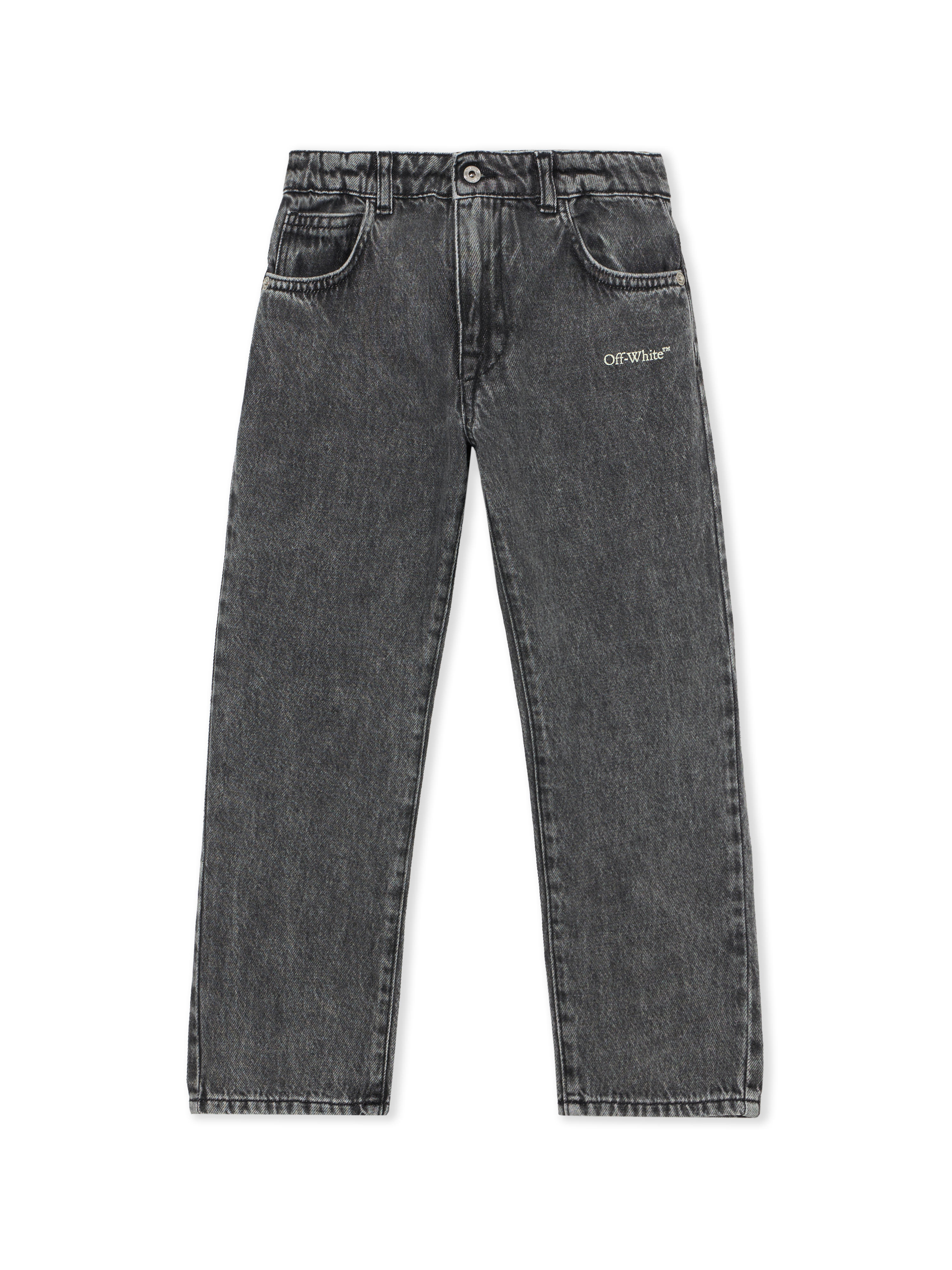  Off White Bookish Diagonal Jeans - Kids Jungen Kleidung Medium Grey 4 