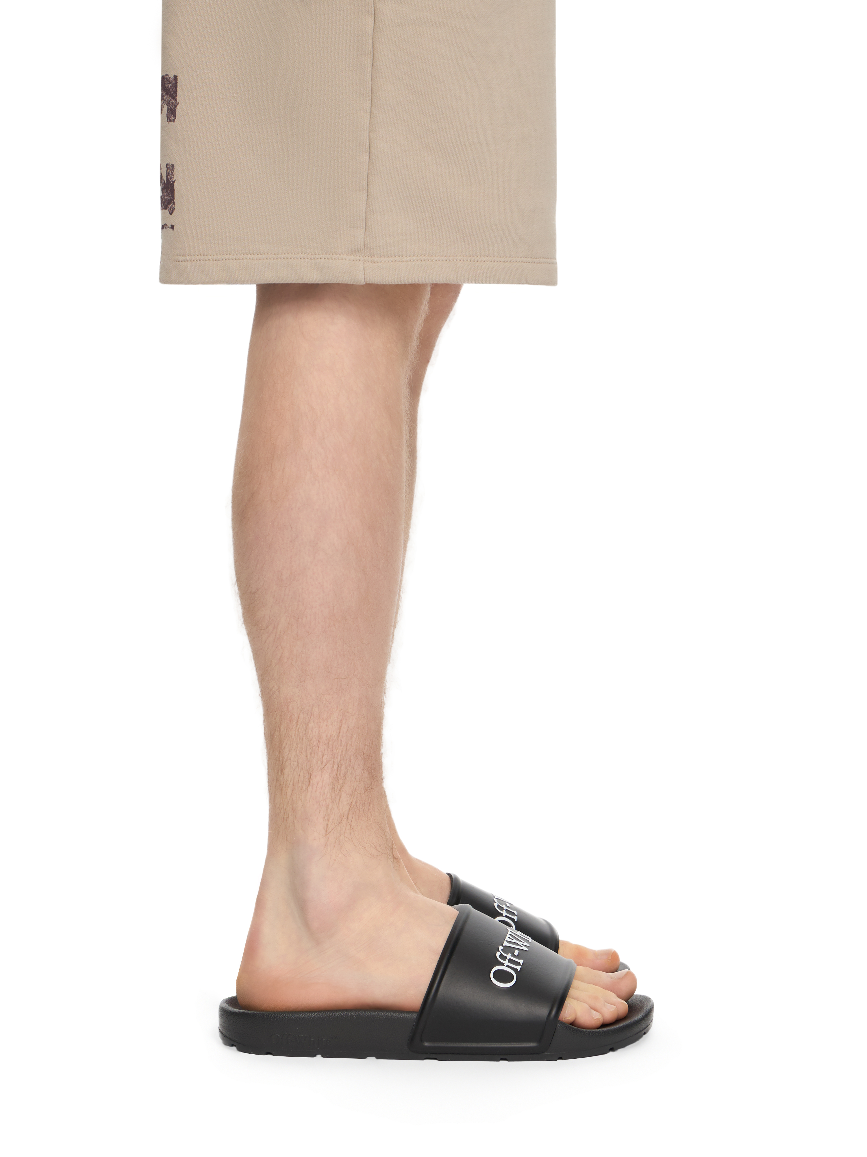  Off White Bookish Sliders - Male Slides And Flats Black/white 40 