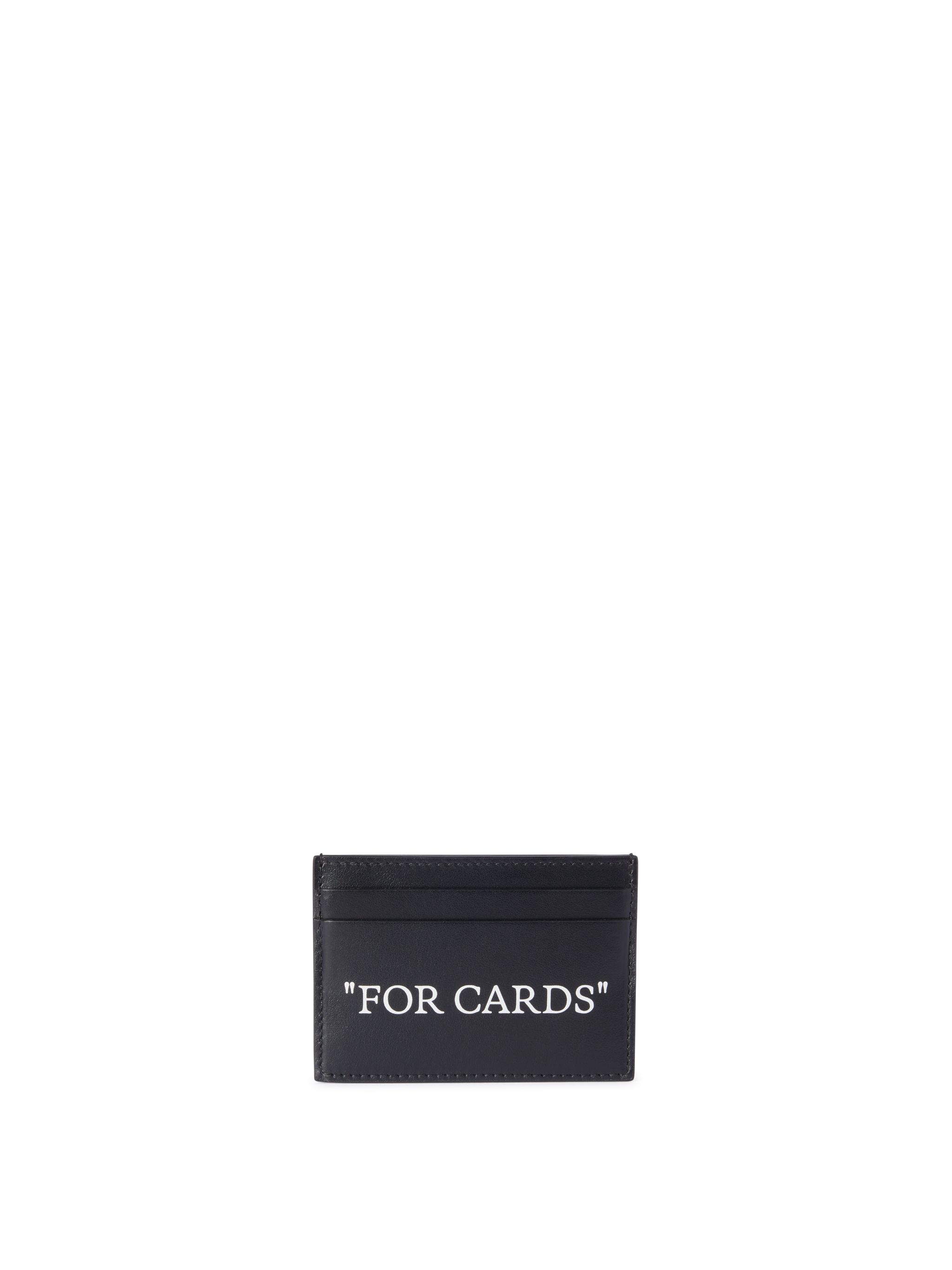 Off White Uomo Nero Quote Card Case - Portafogli E Portacarte O/S - Immagine 1