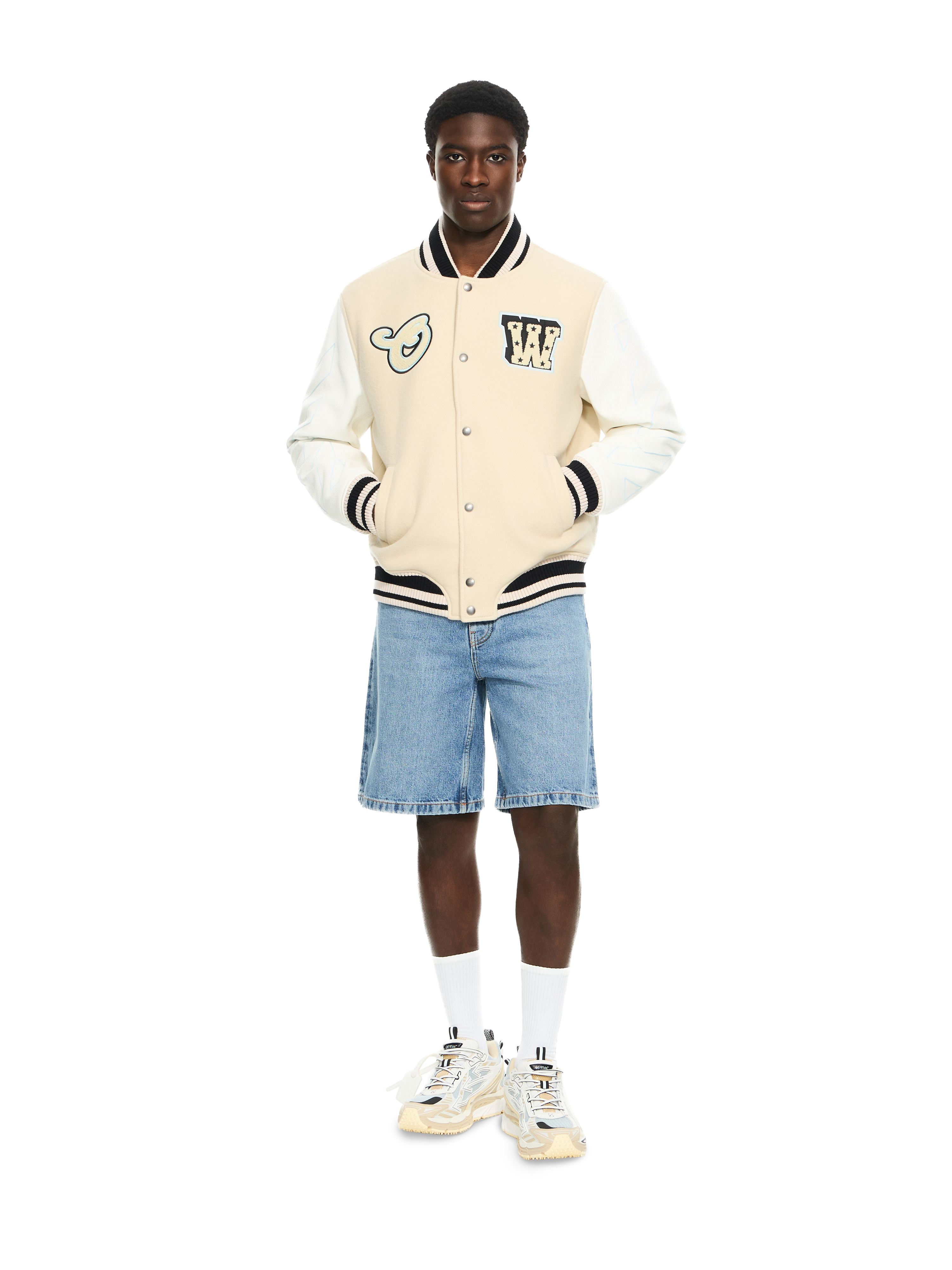 Off-White Star Logo Varsity Jacket