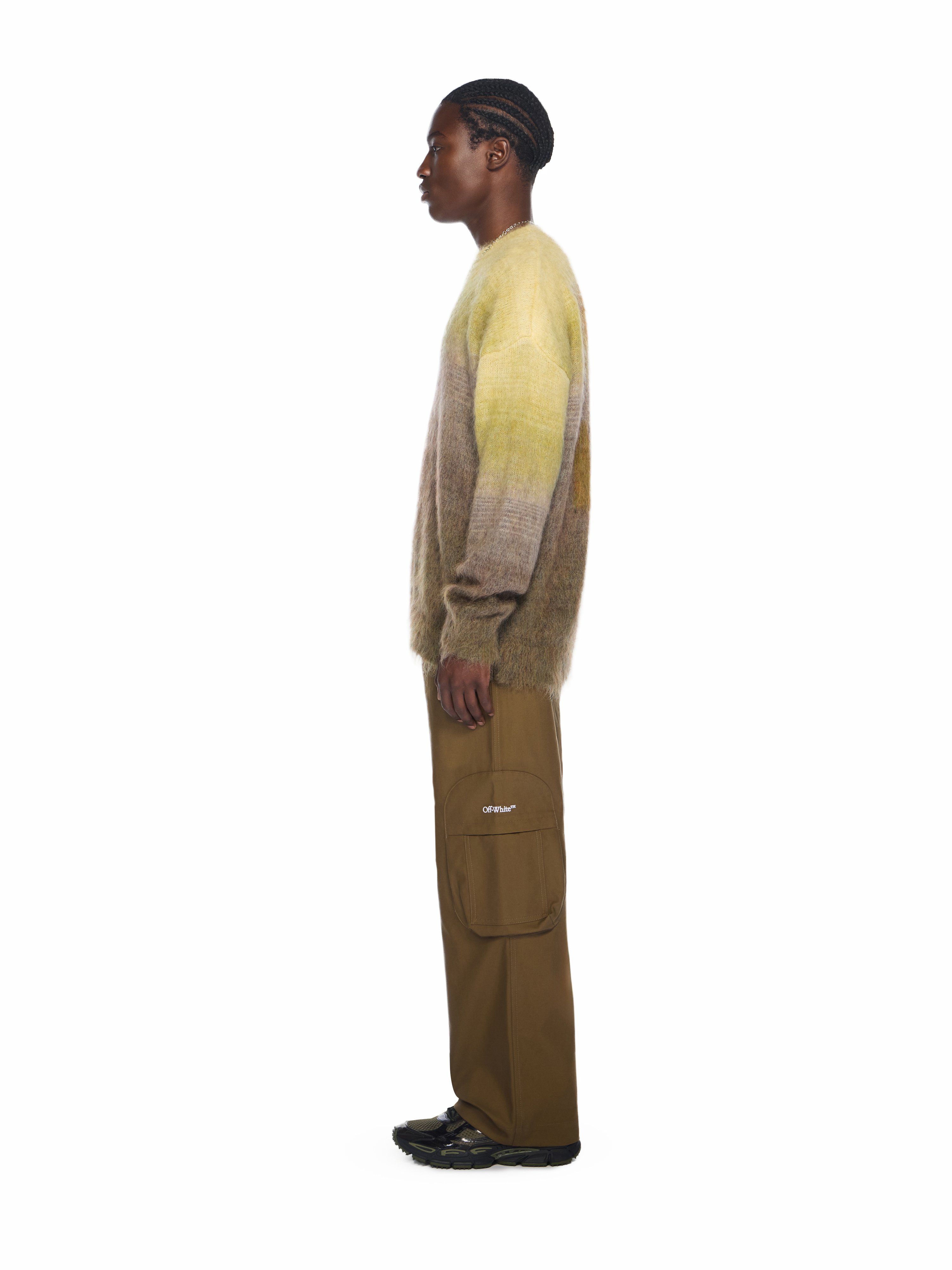  Off White Bookish Cotton Cargo Pants - Male  Beech/white 48 