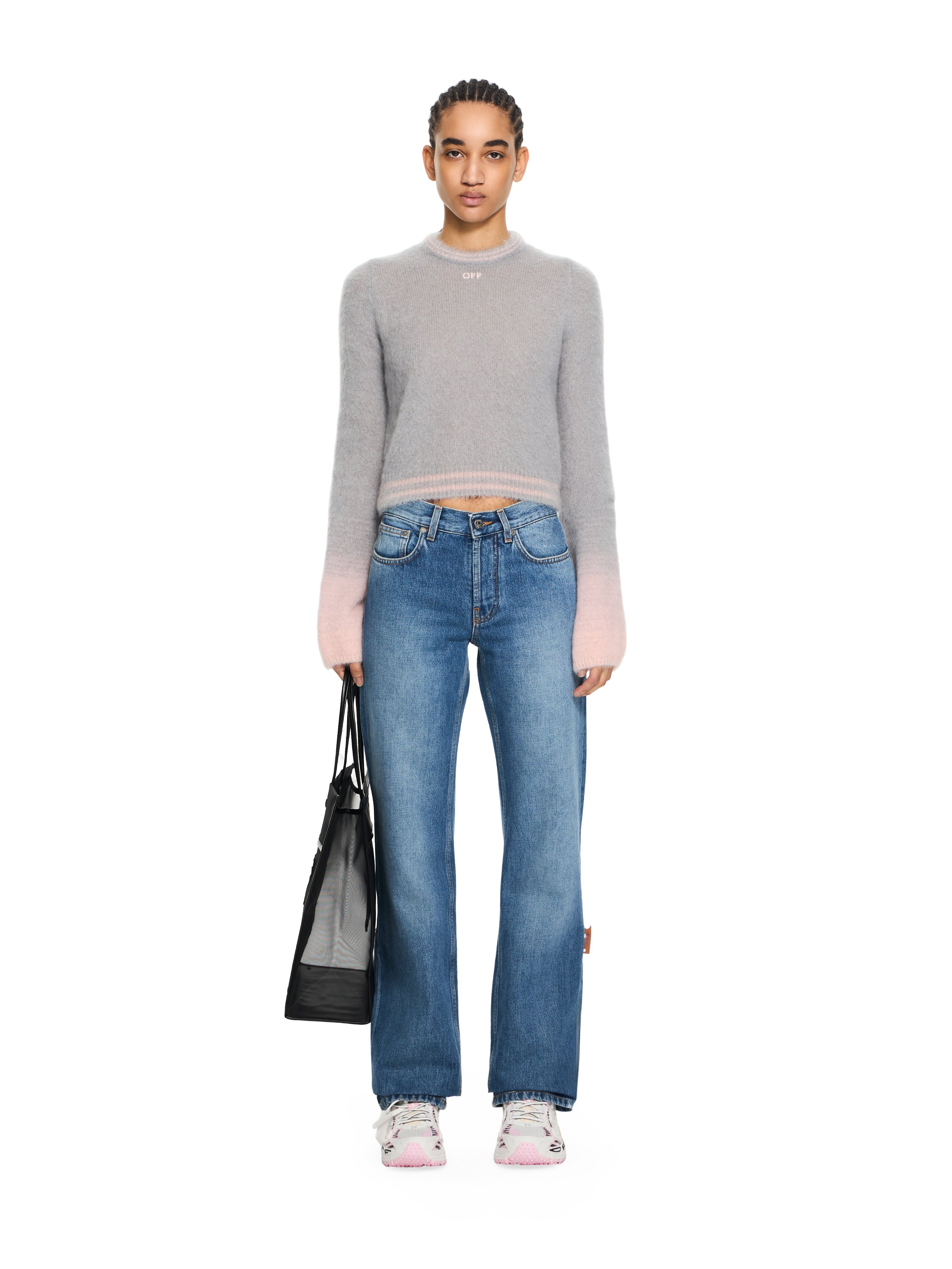 Off-White Arrow Mohair Degrade Crewneck