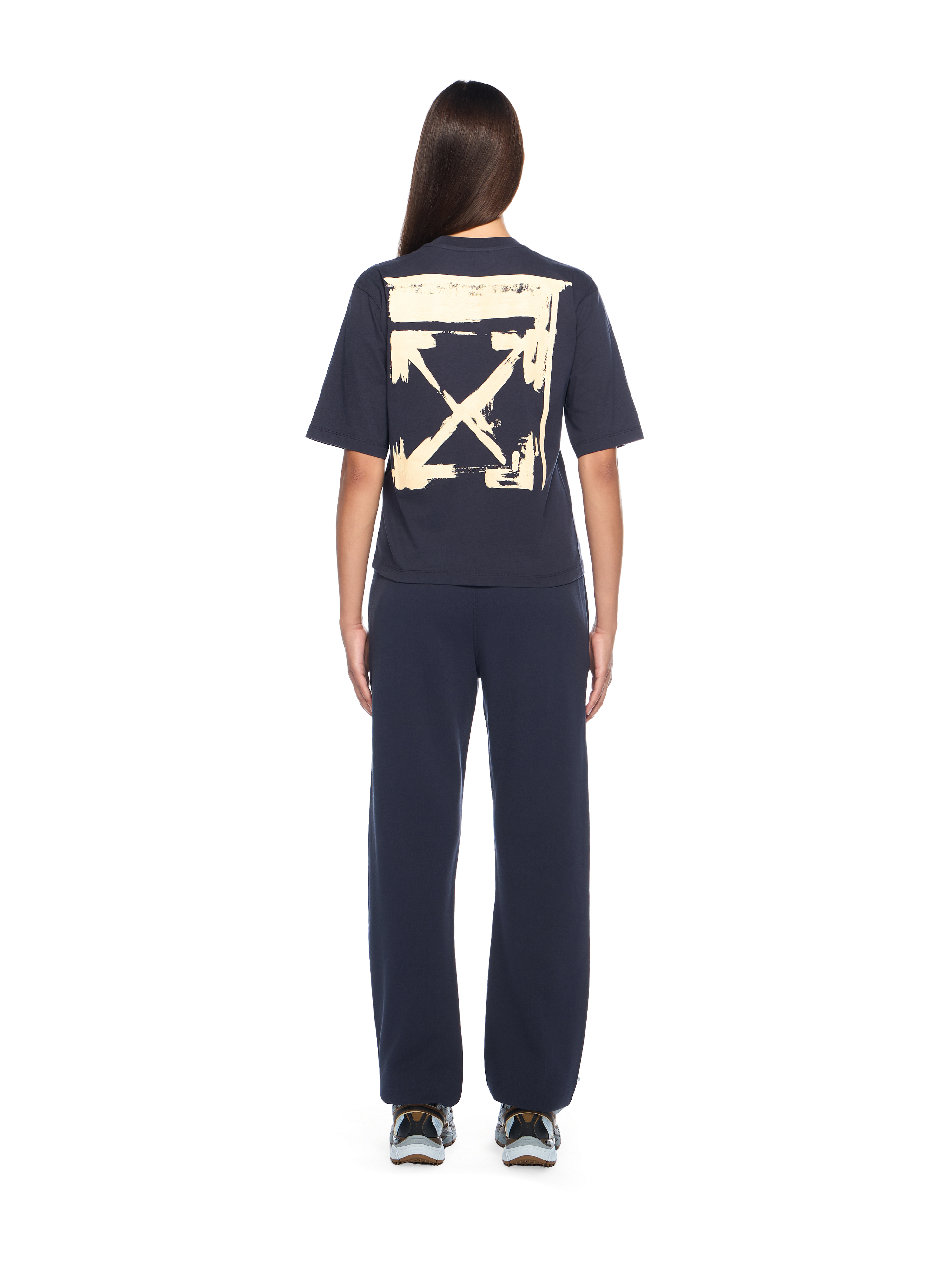 Off-white Ink Arrow Boxy T-shirt In Blue