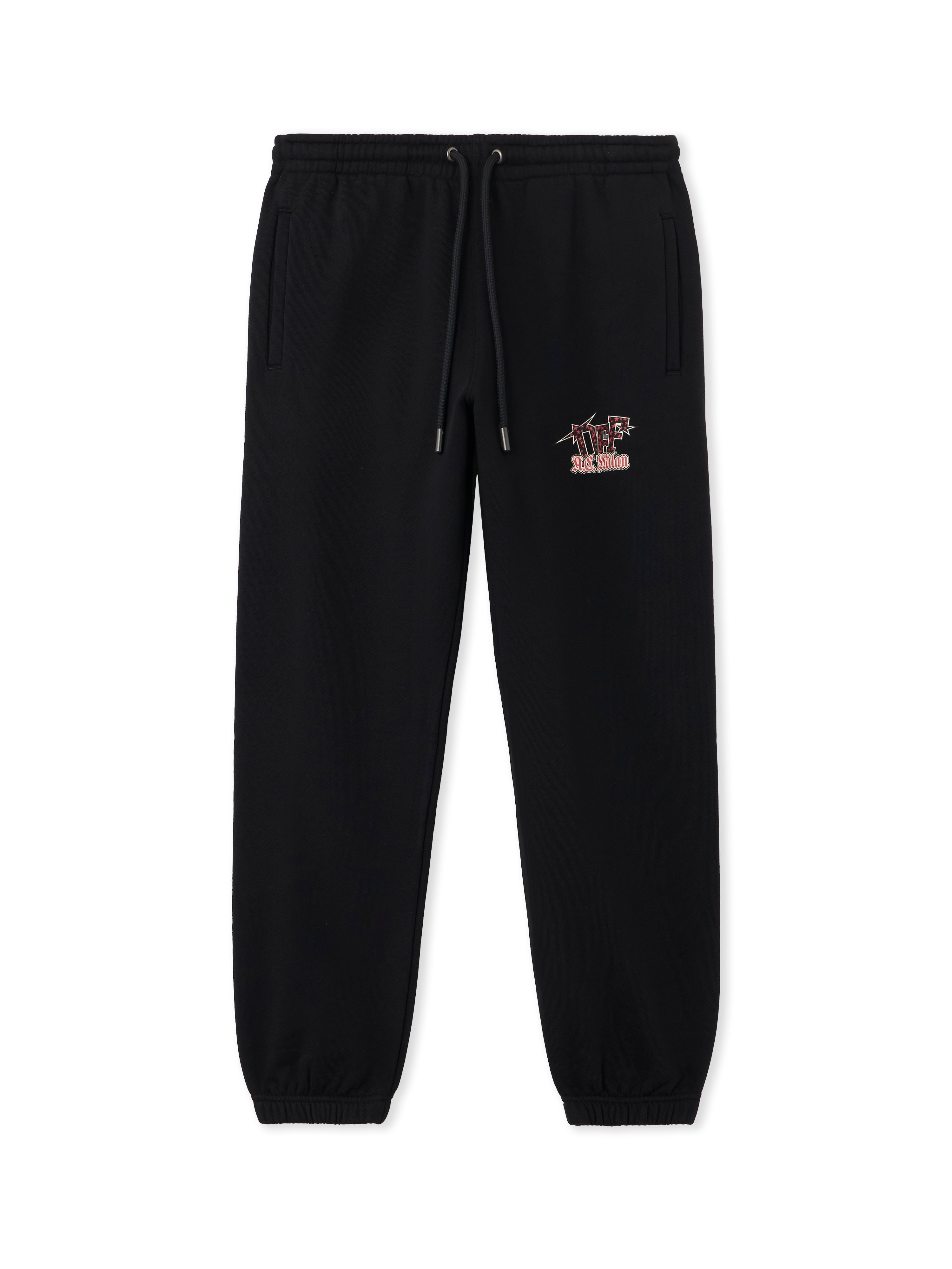 Off White Men's Black Red Off-White™ C/O Ac Milan Cuffed Sweatpants - Pants L