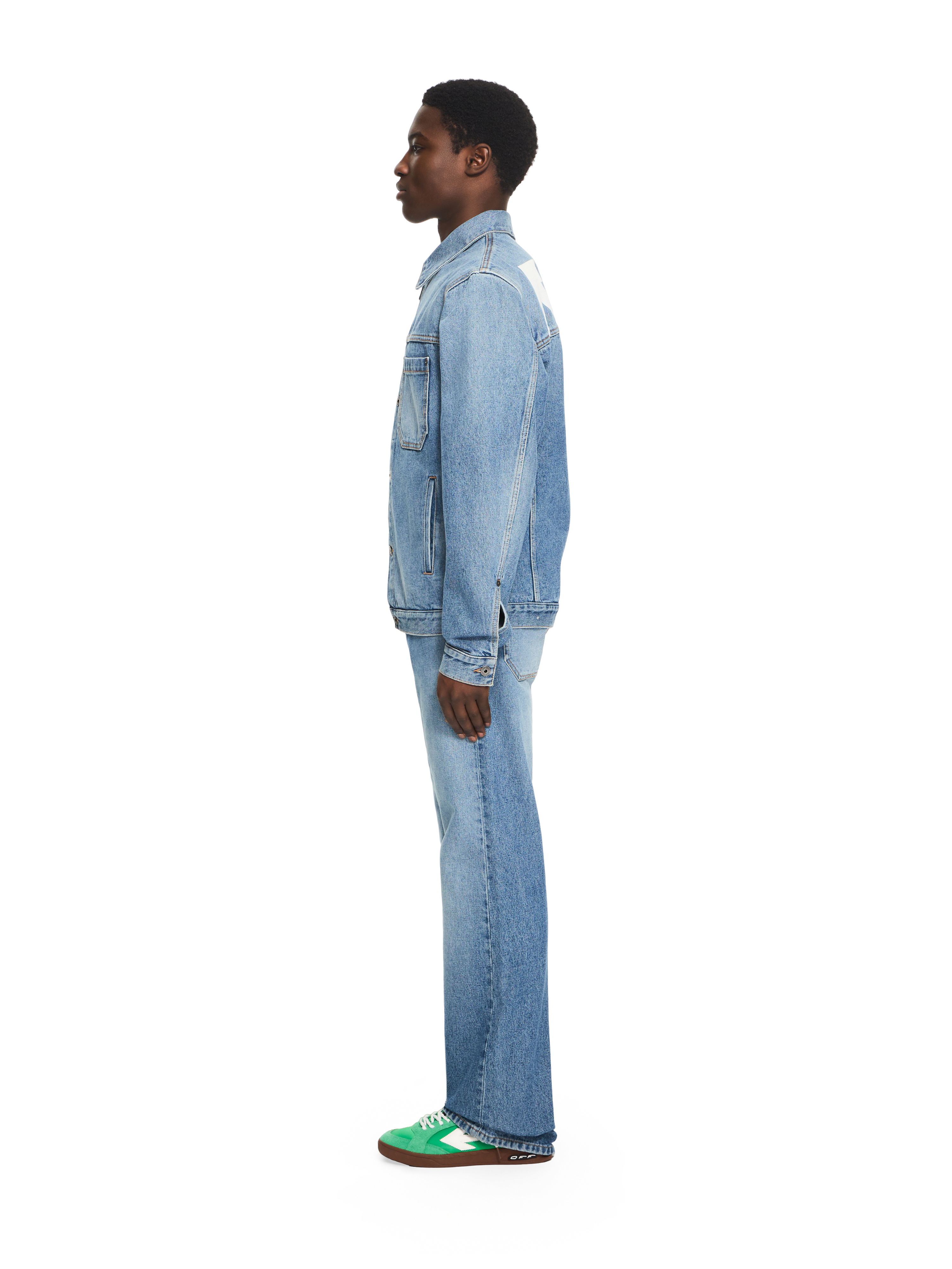  Off White Half Arrow Slim Relaxed Jeans - Male Jeans Light Medium Blue 31 